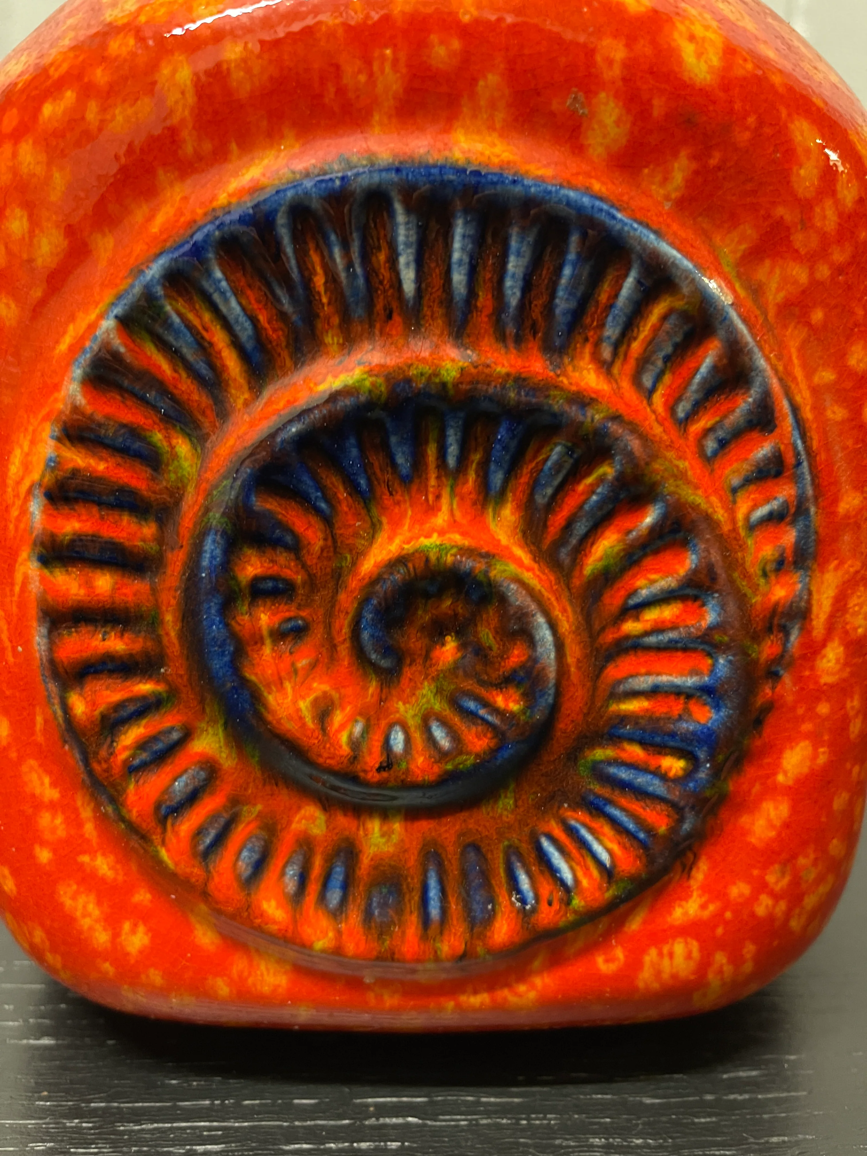 1960s West German Pottery Fossil Vase By Bay 80/25 - Image 6