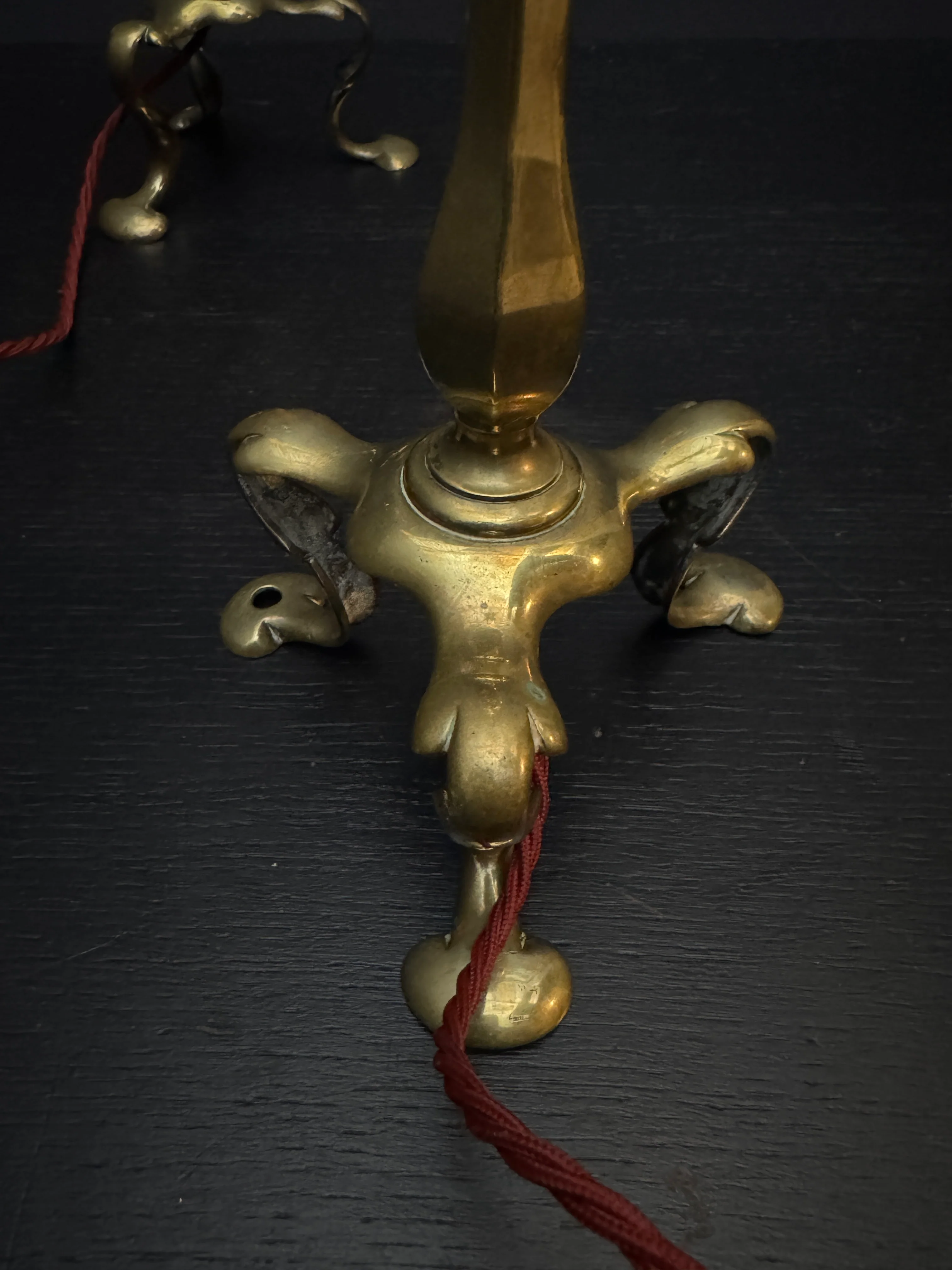 Circa 1910 Pair Of Faraday & Son Brass Pullman Lamps - Image 8