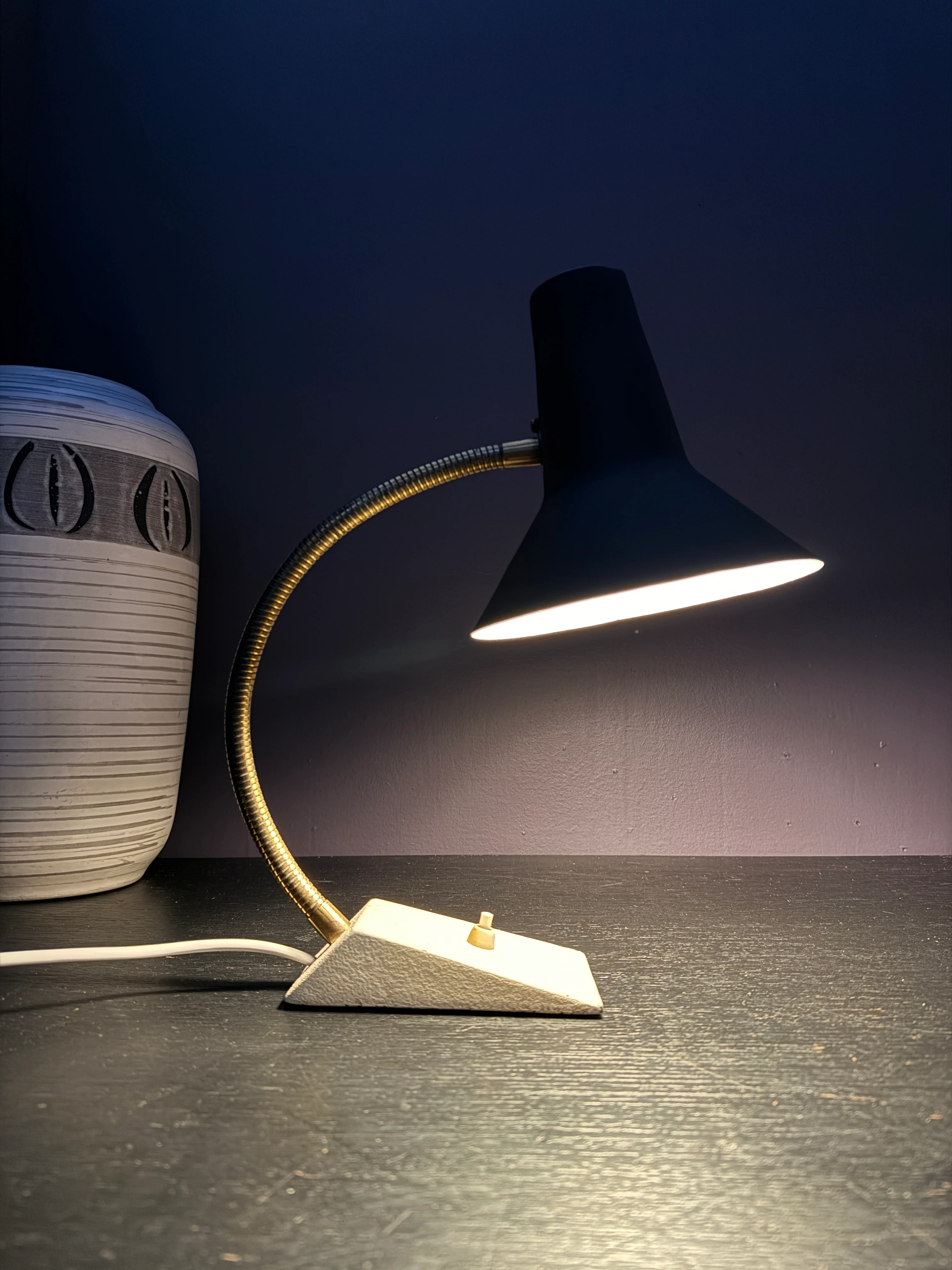 Circa 1950s Goose Neck Desk Lamp By SIS Germany - Image 2