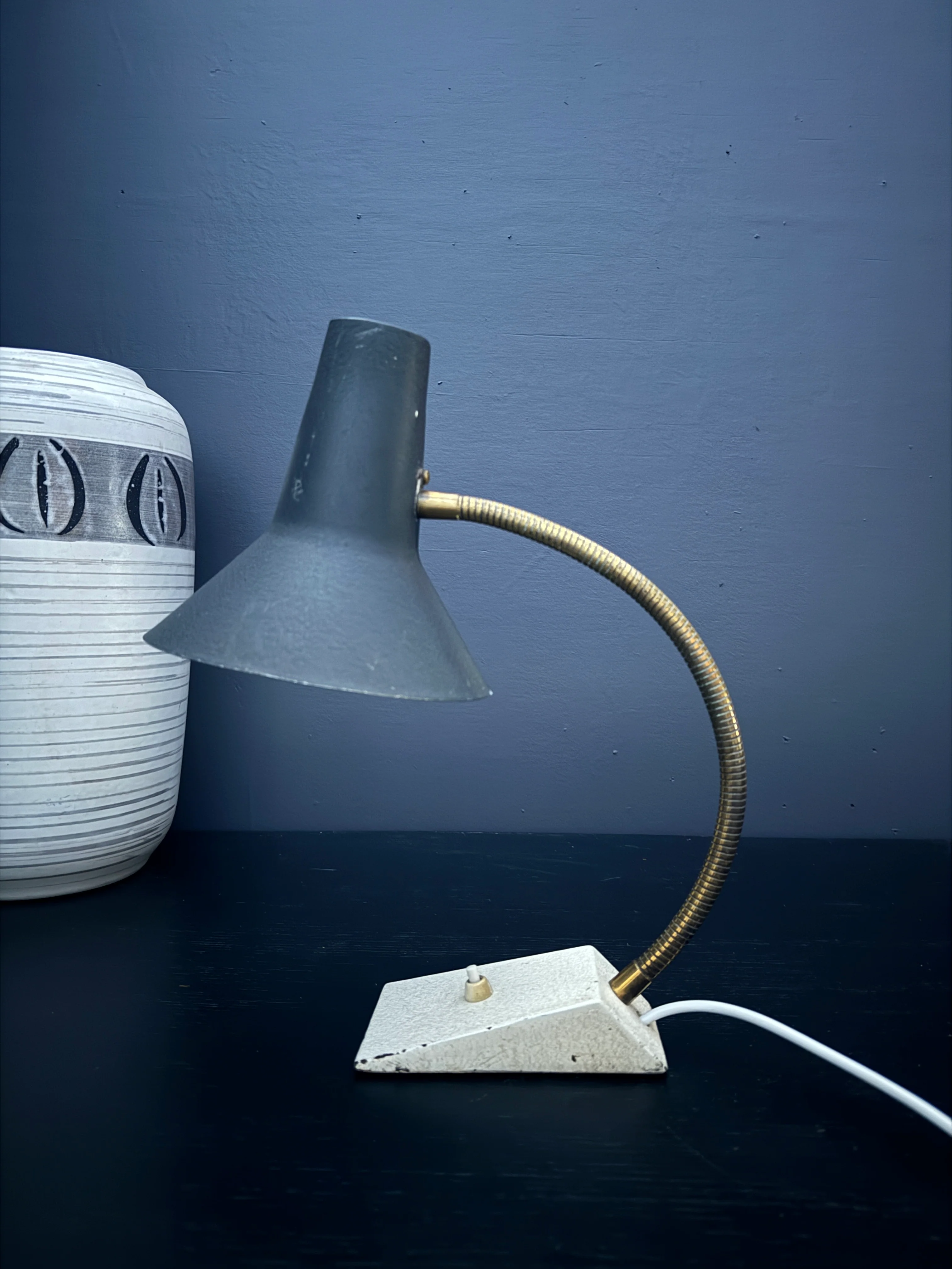 Circa 1950s Goose Neck Desk Lamp By SIS Germany - Image 5