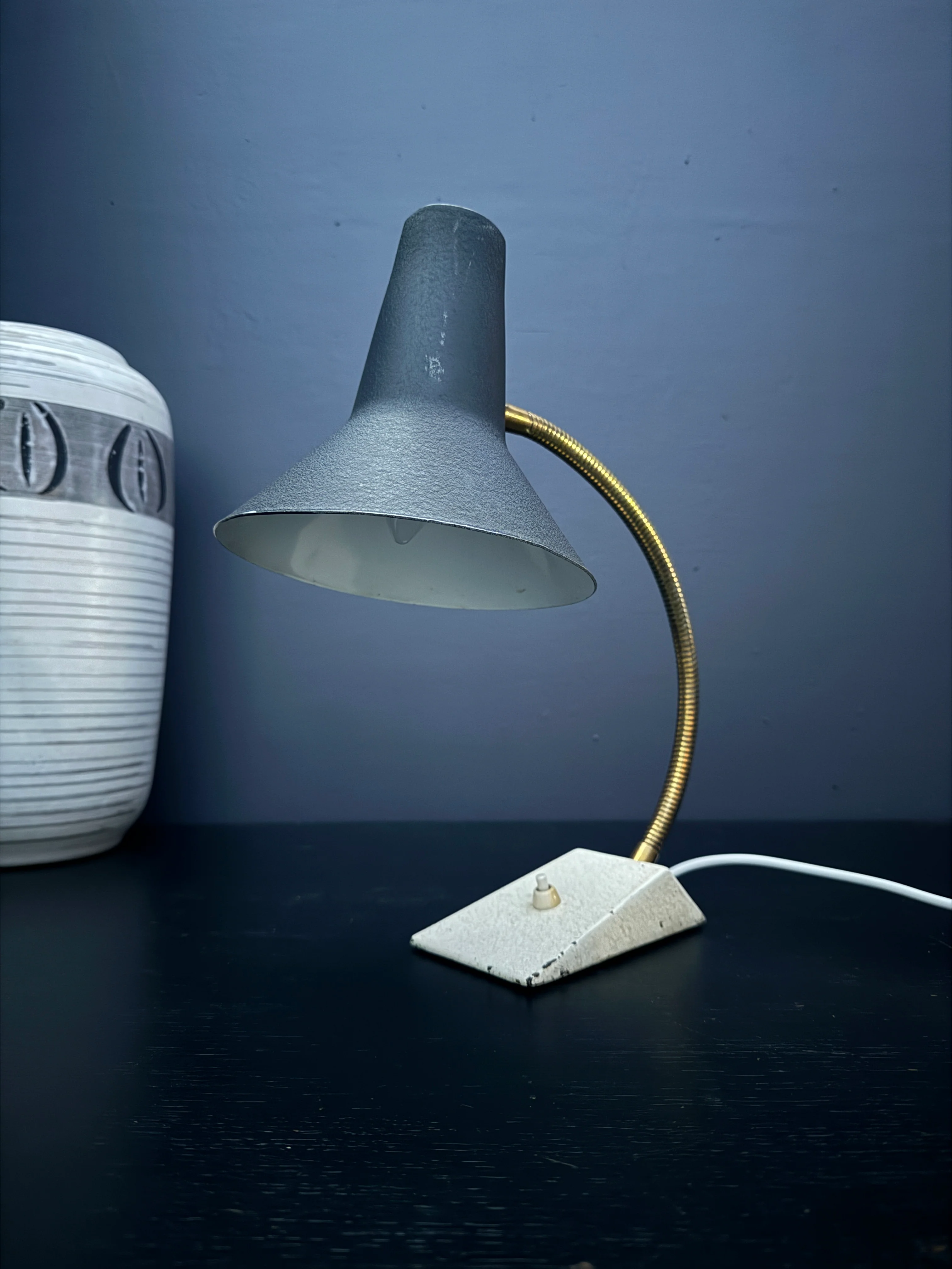 Circa 1950s Goose Neck Desk Lamp By SIS Germany - Image 6