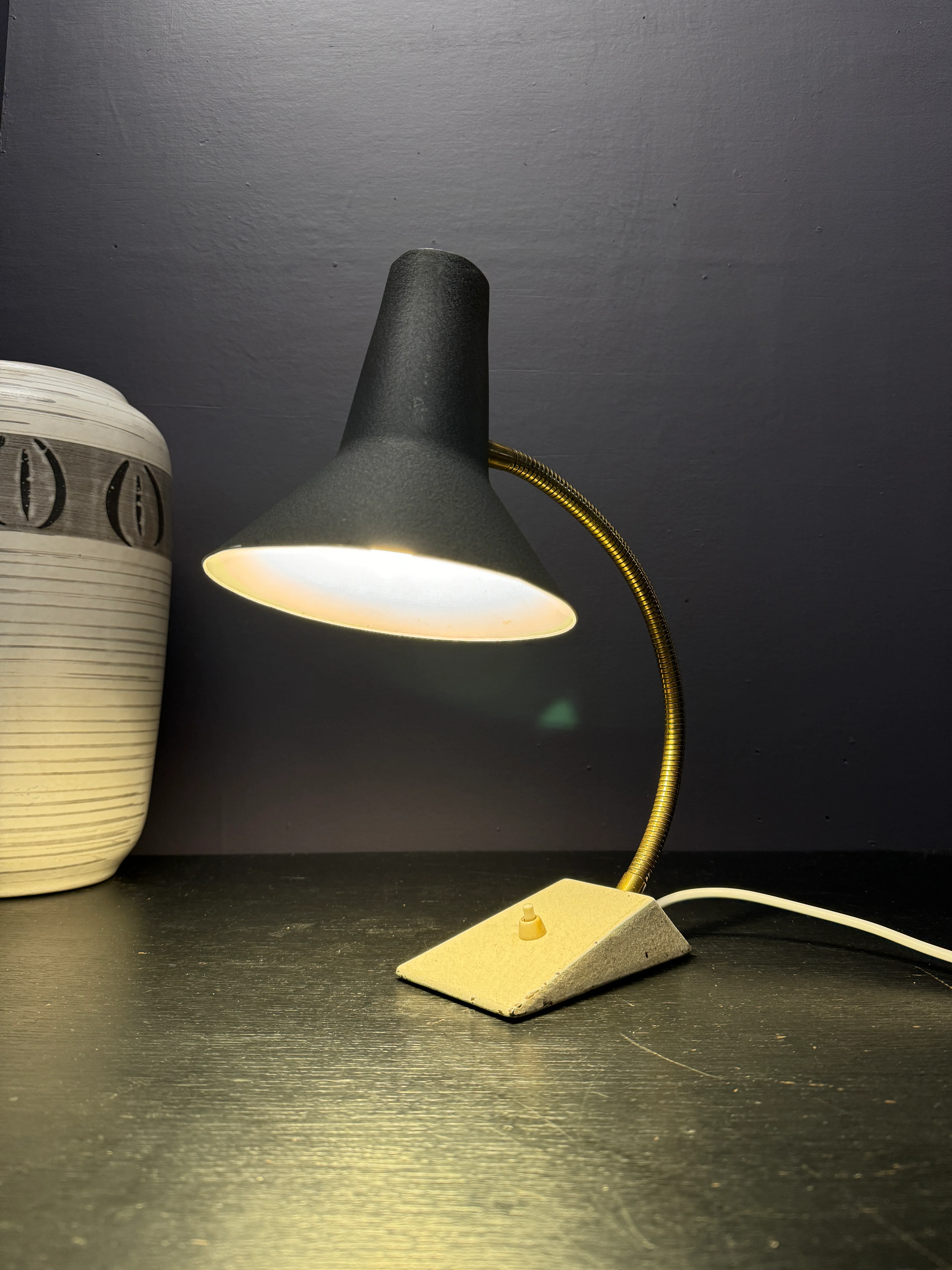 Circa 1950s Goose Neck Desk Lamp By SIS Germany - Image 7