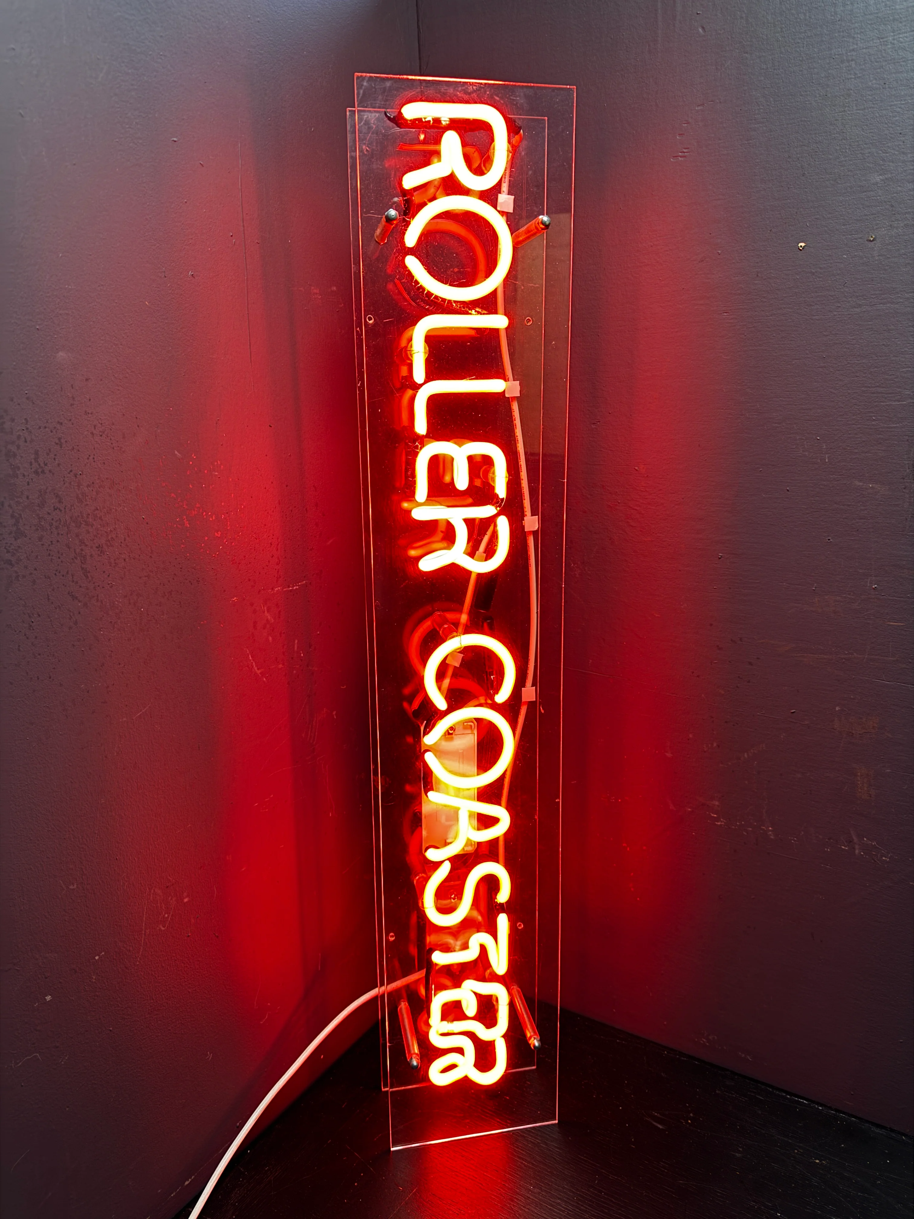 Circa 1970s Fun Fair Roller Coaster Neon Sign - Image 10