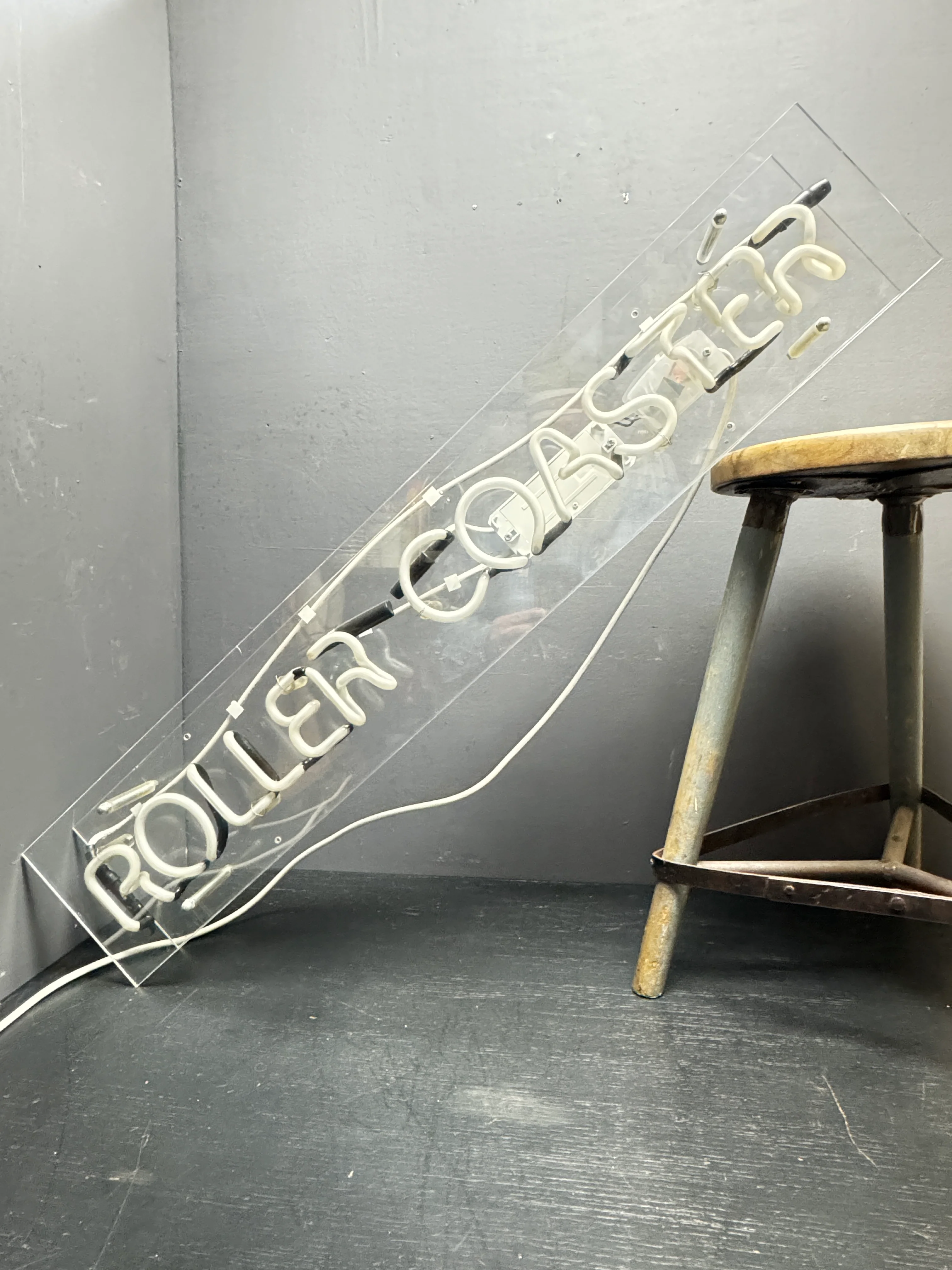 Circa 1970s Fun Fair Roller Coaster Neon Sign - Image 2