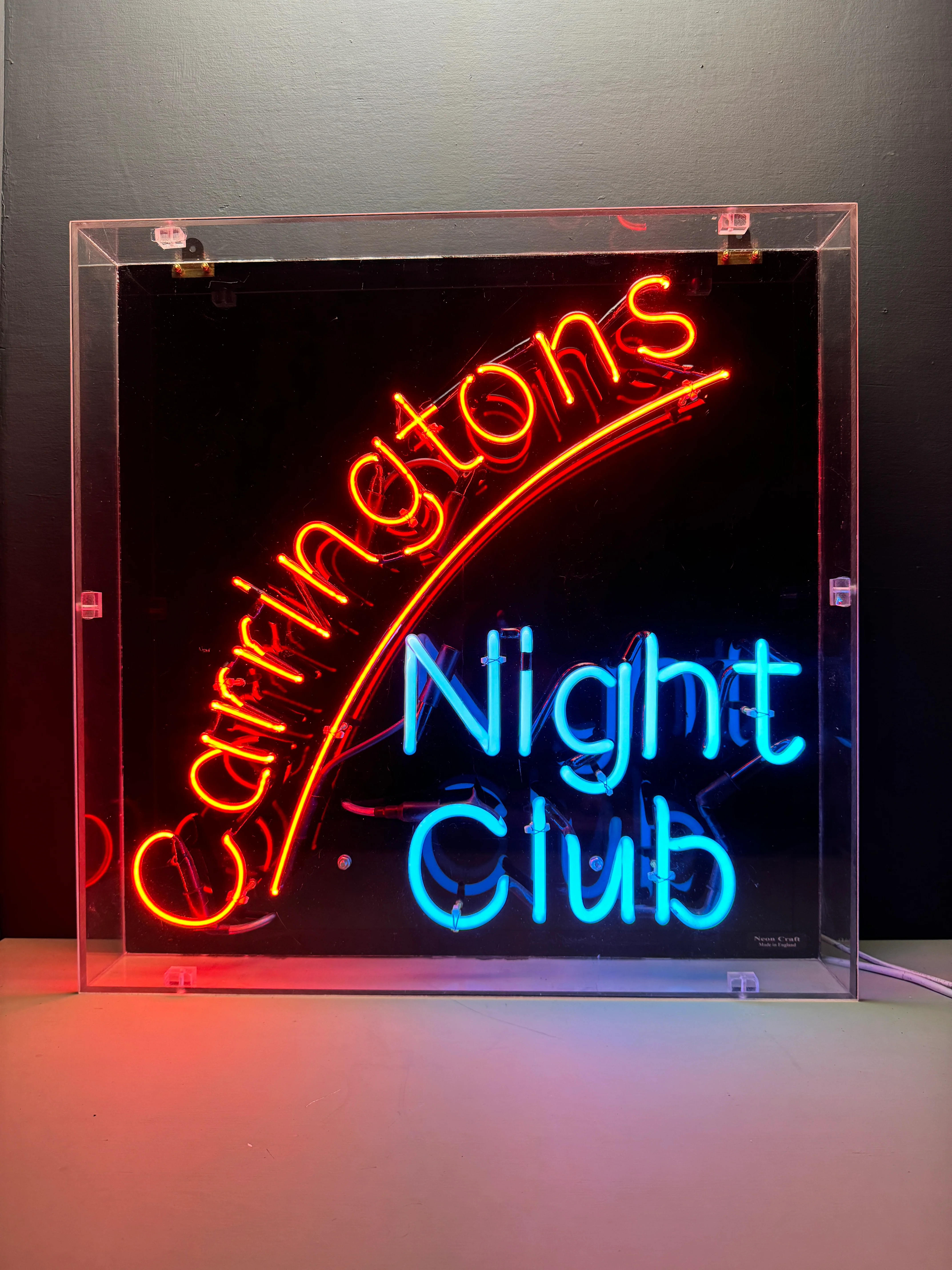 Circa 1980s Carringtons Nightclub Neon Sign