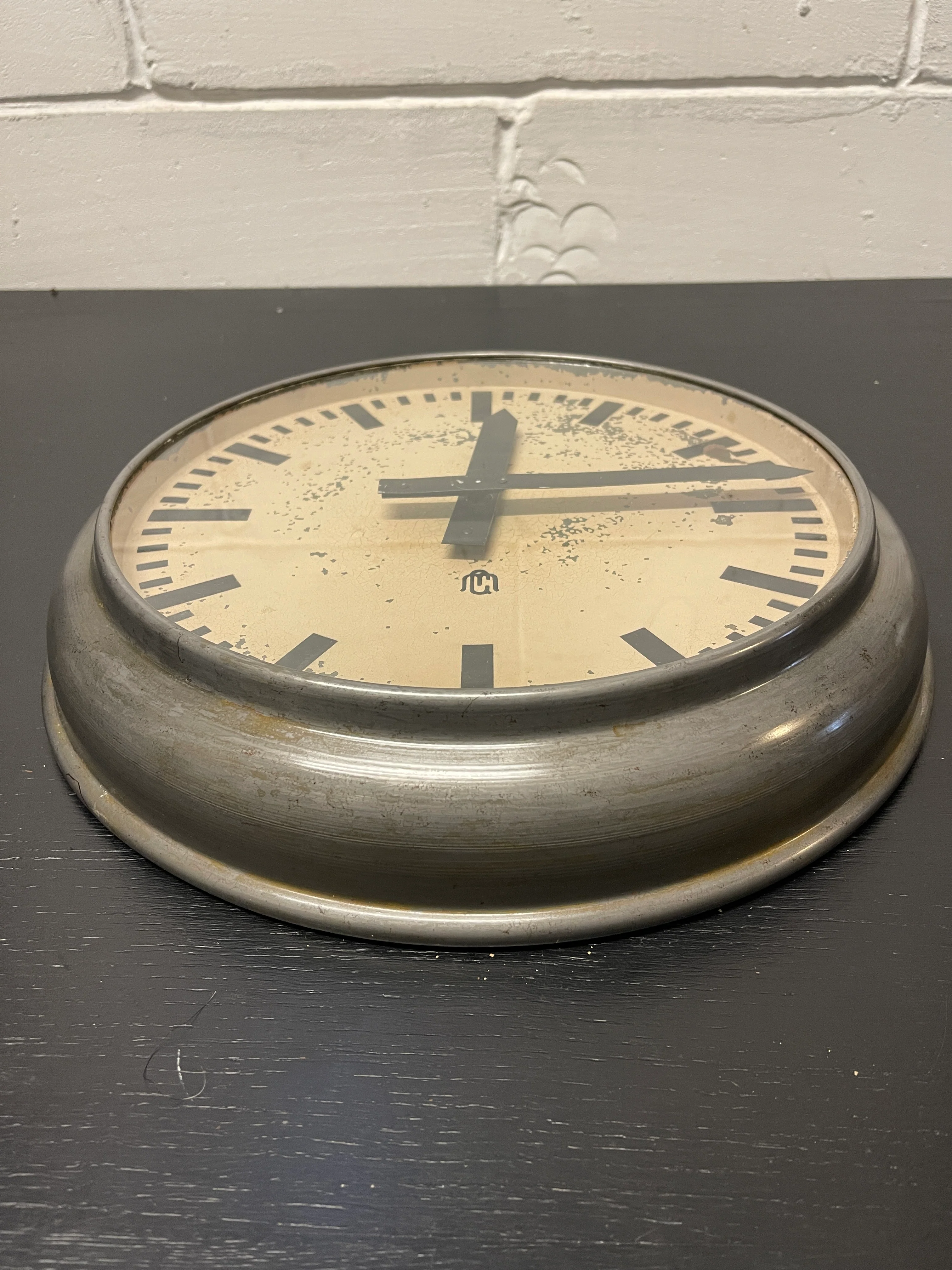 Early 1930s Swiss Railway Clock By GM - Image 5
