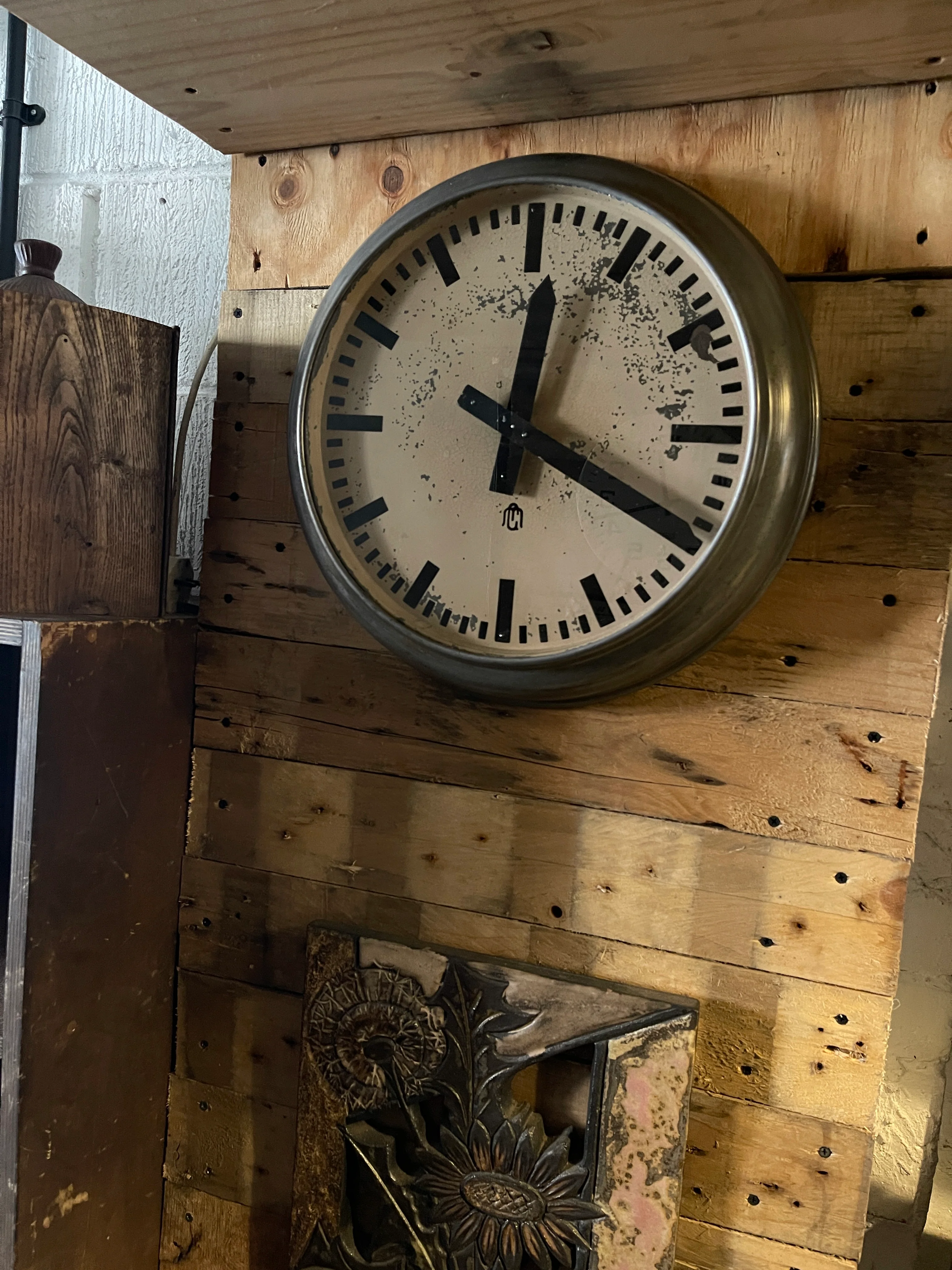 Early 1930s Swiss Railway Clock By GM - Image 9