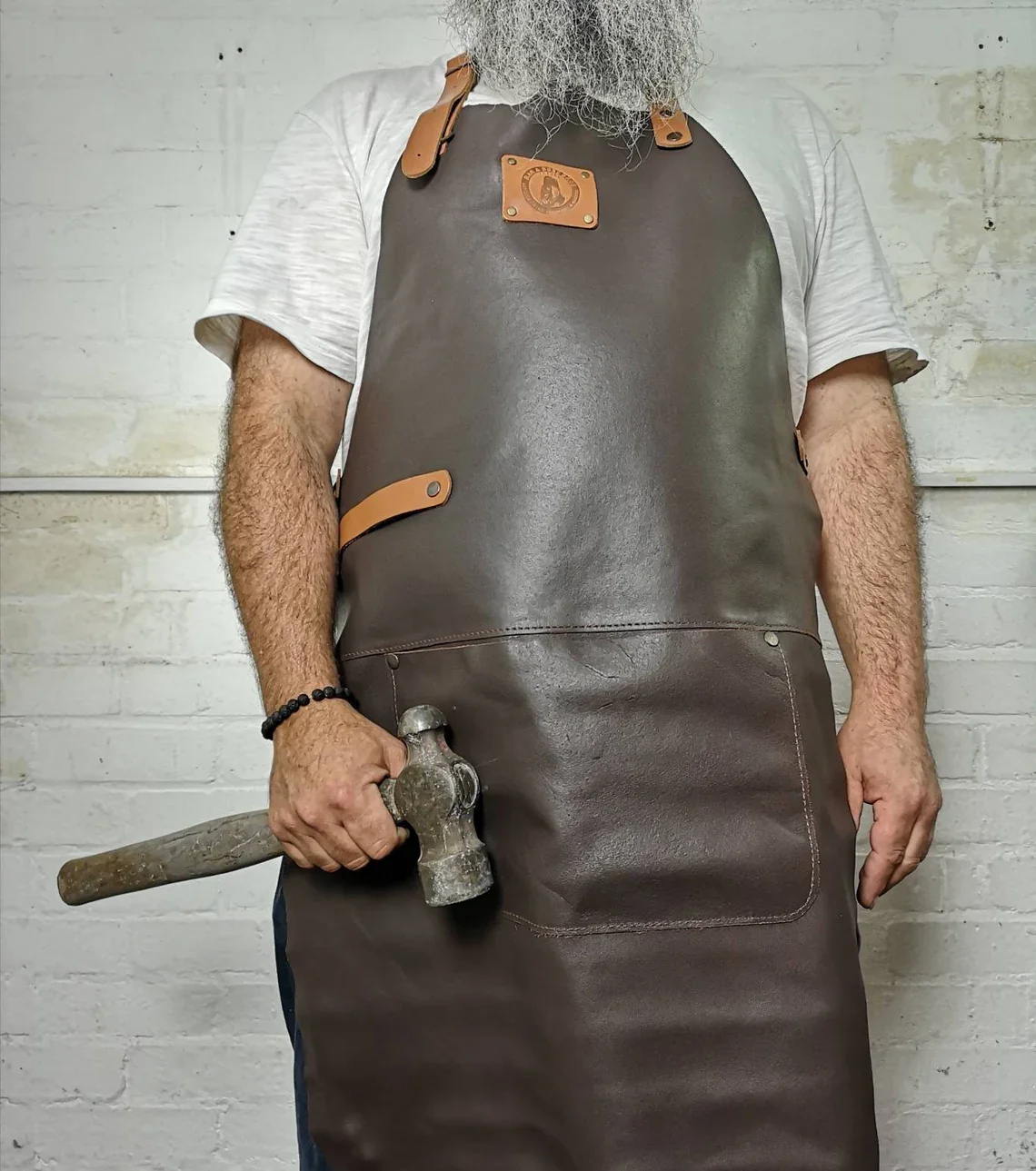 High Grade Leather Craft Work Apron - Image 3