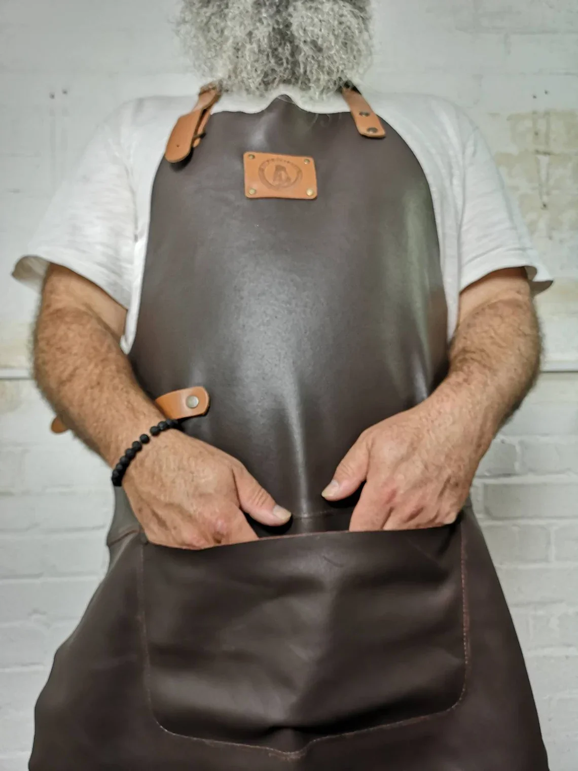 High Grade Leather Craft Work Apron - Image 4