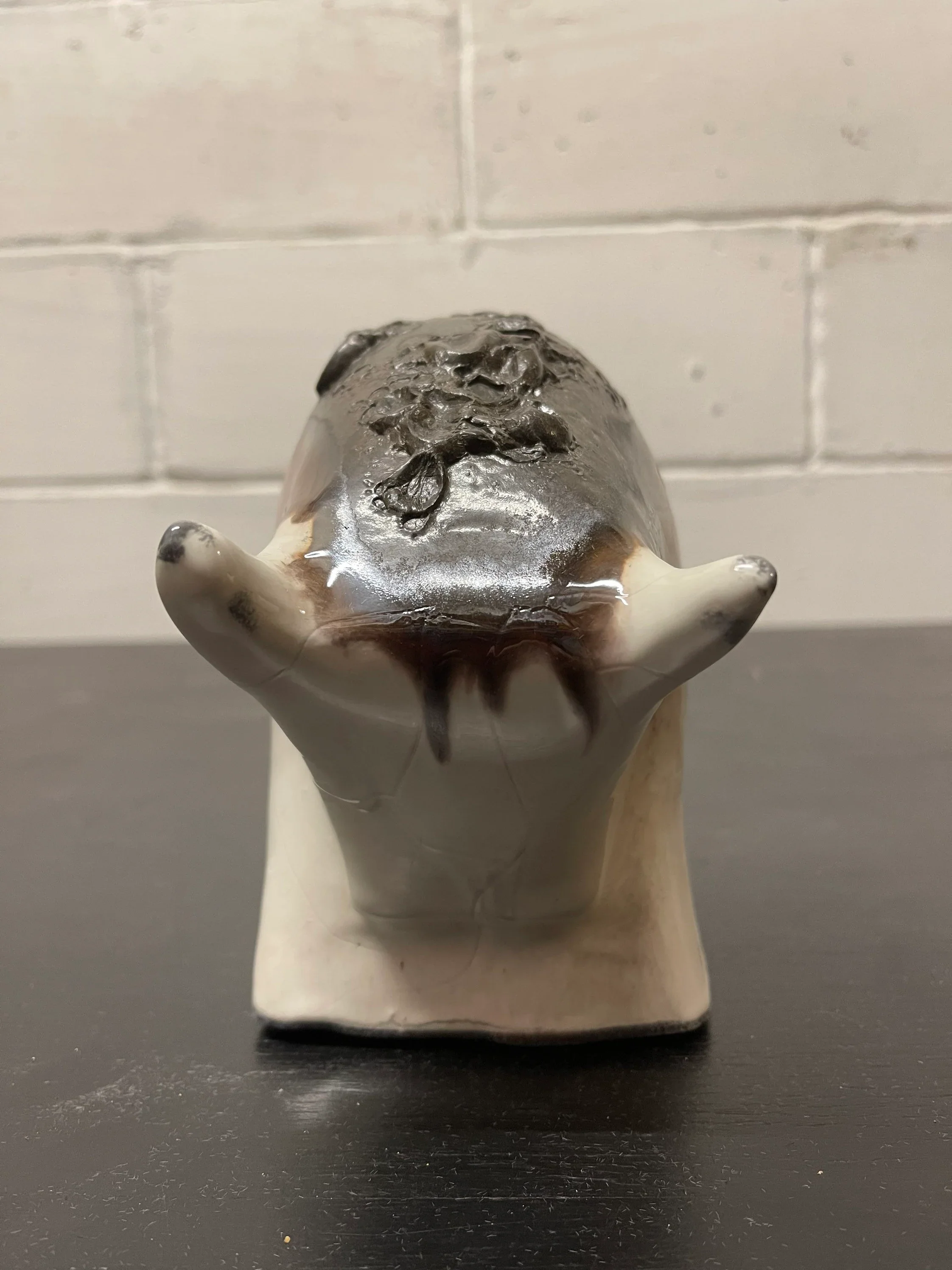 Otto Keramik Ceramic Bull West German Pottery Fat Lava - Image 4
