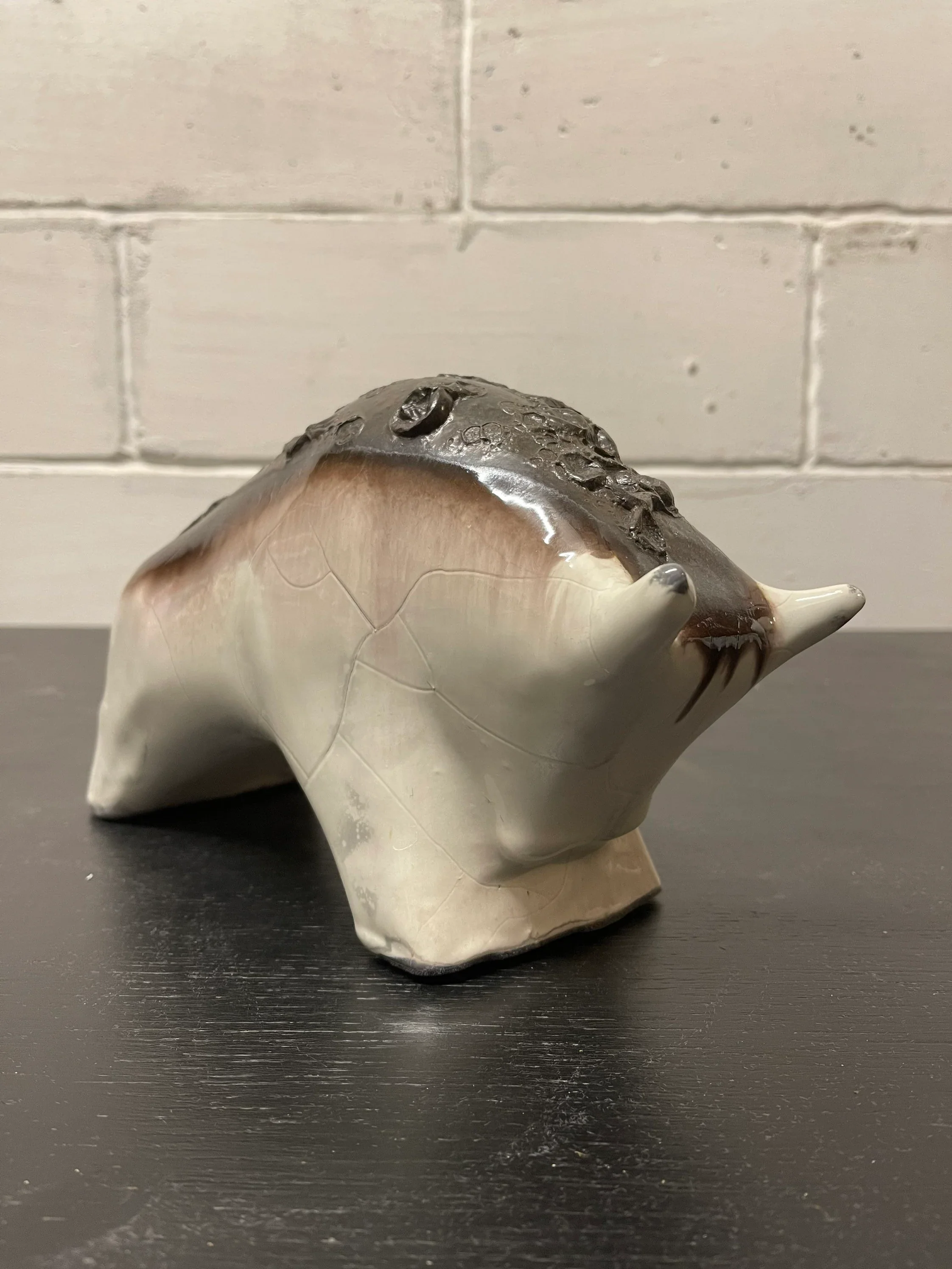 Otto Keramik Ceramic Bull West German Pottery Fat Lava - Image 5