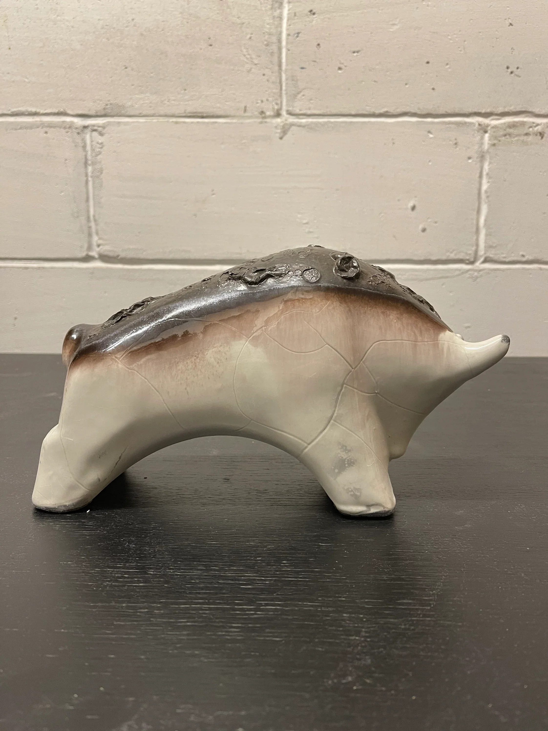 Otto Keramik Ceramic Bull West German Pottery Fat Lava - Image 6