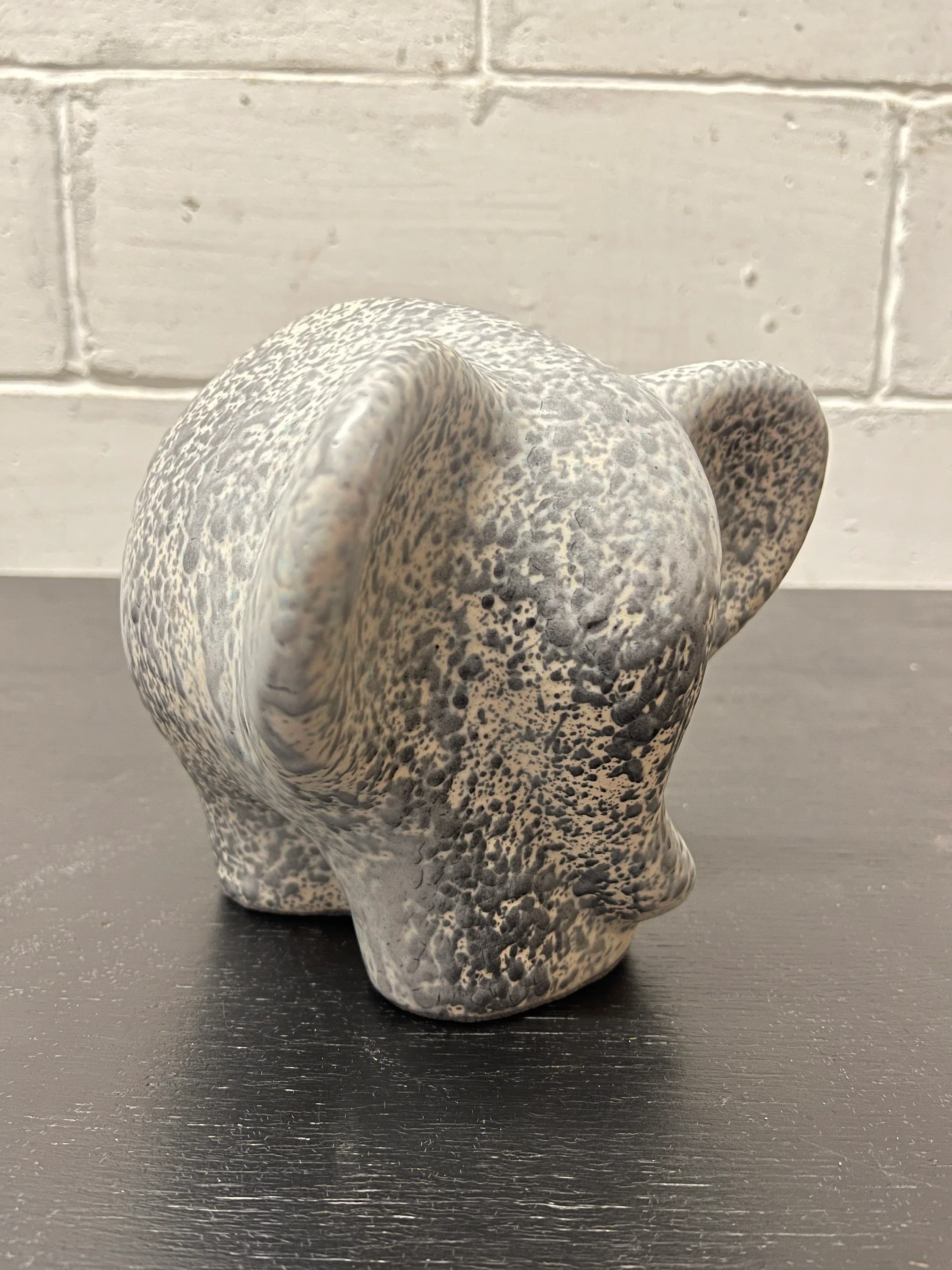 Otto Keramik Ceramic Elephant West German Pottery Fat Lava - Image 2