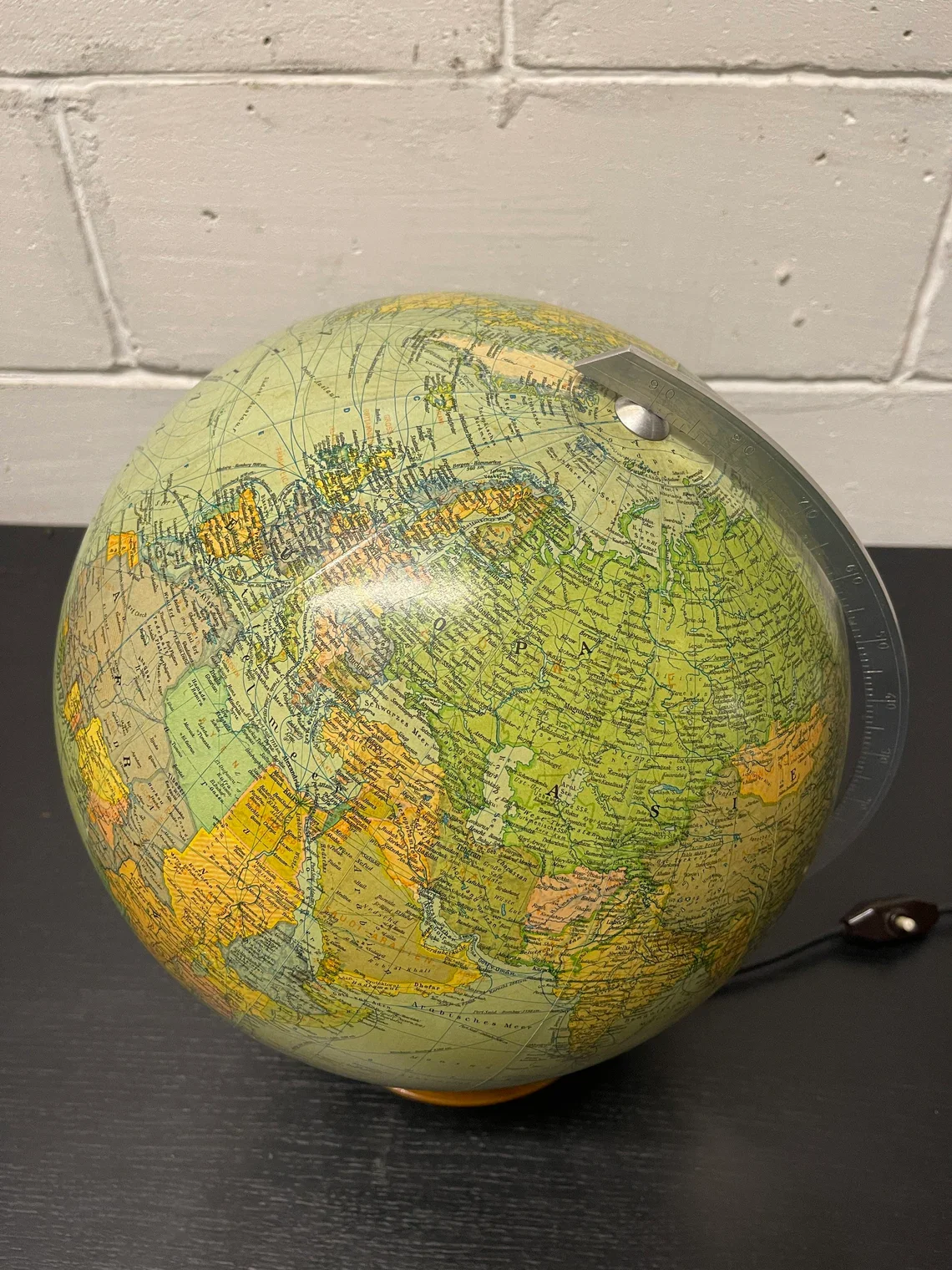 Vintage 1960s German Glass Globe Lamp By JRO Globus Munchen - Image 4