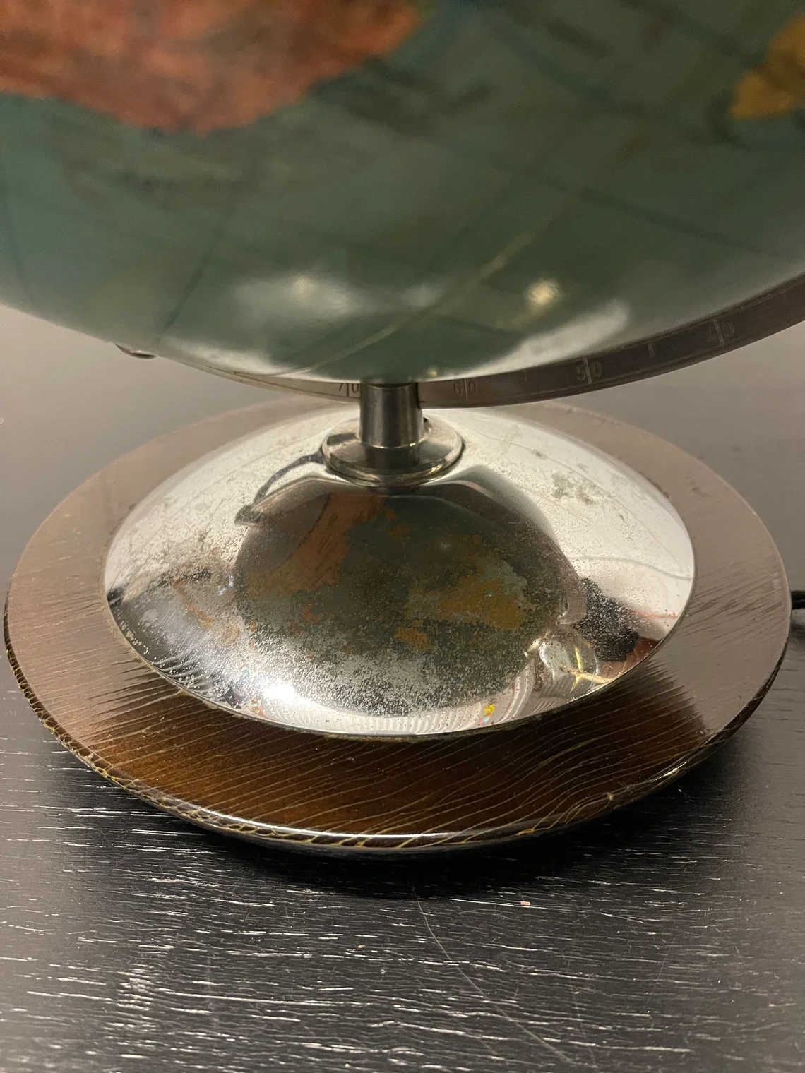 Vintage 1960s DBG Duo Glass Globe Lamp Darmstadt Germany - Image 10
