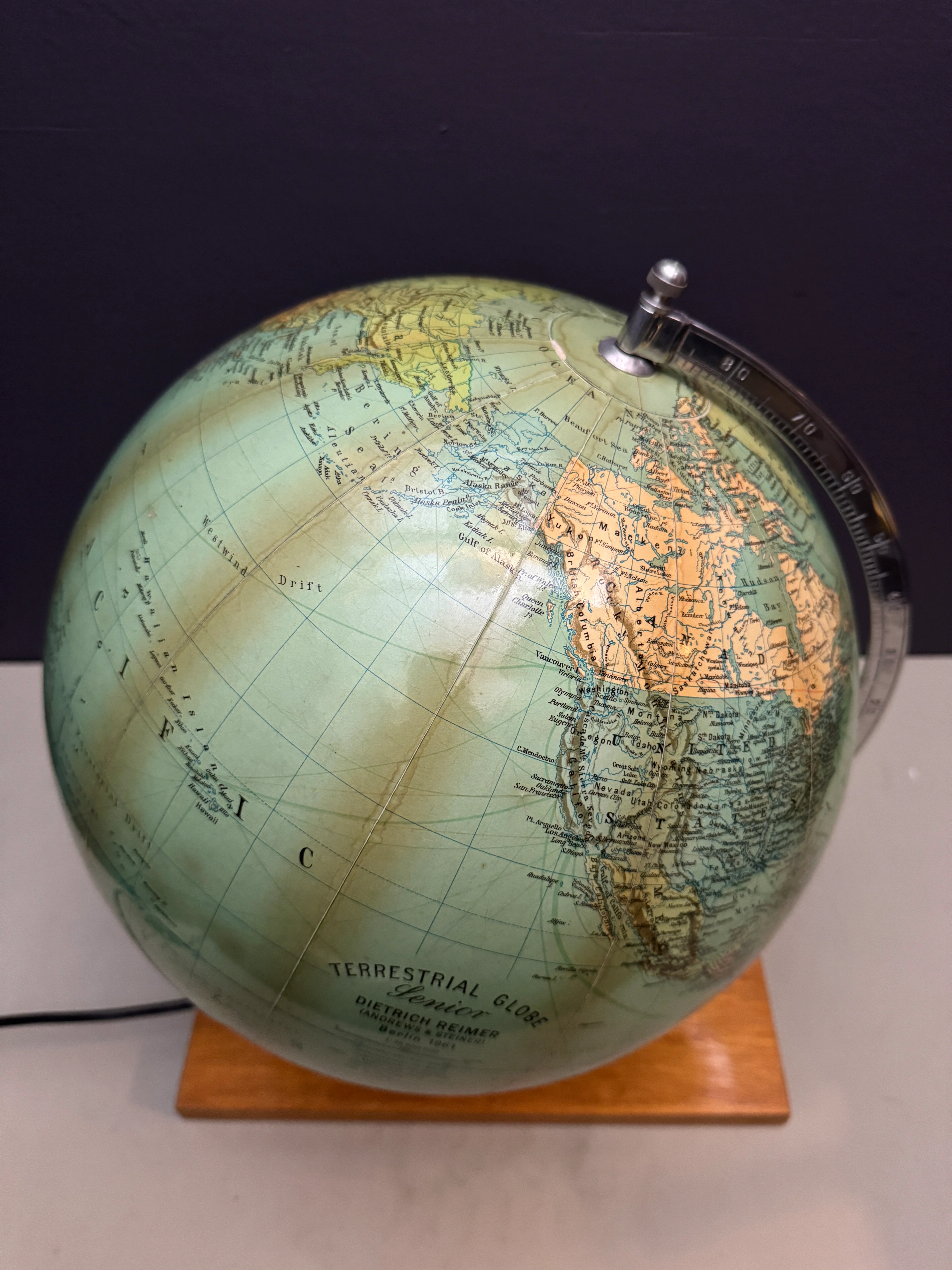 Dietrich Reimer Andrews & Steiner Glass Globe Lamp Berlin 1961 - Image 3