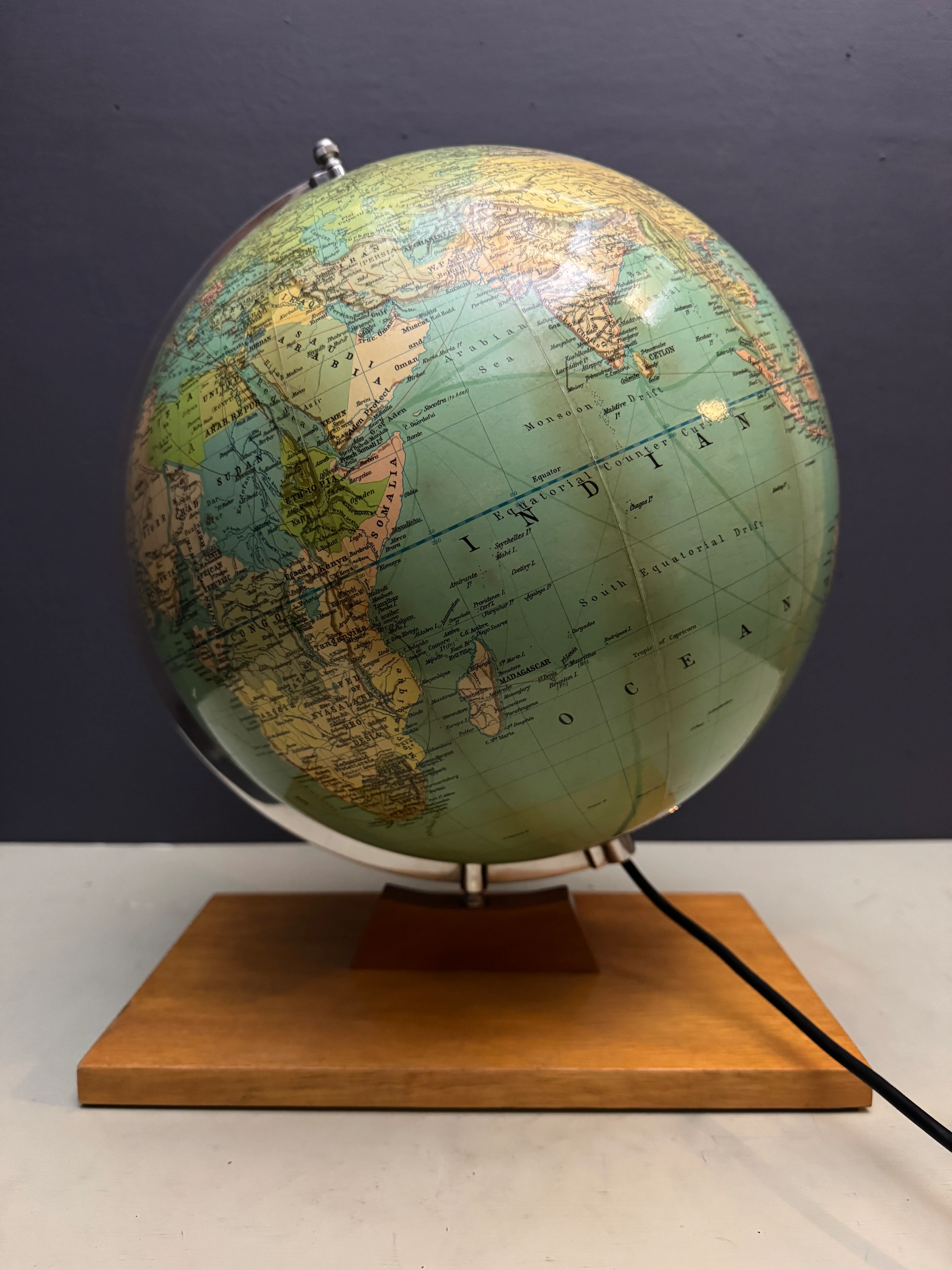 Dietrich Reimer Andrews & Steiner Glass Globe Lamp Berlin 1961 - Image 6