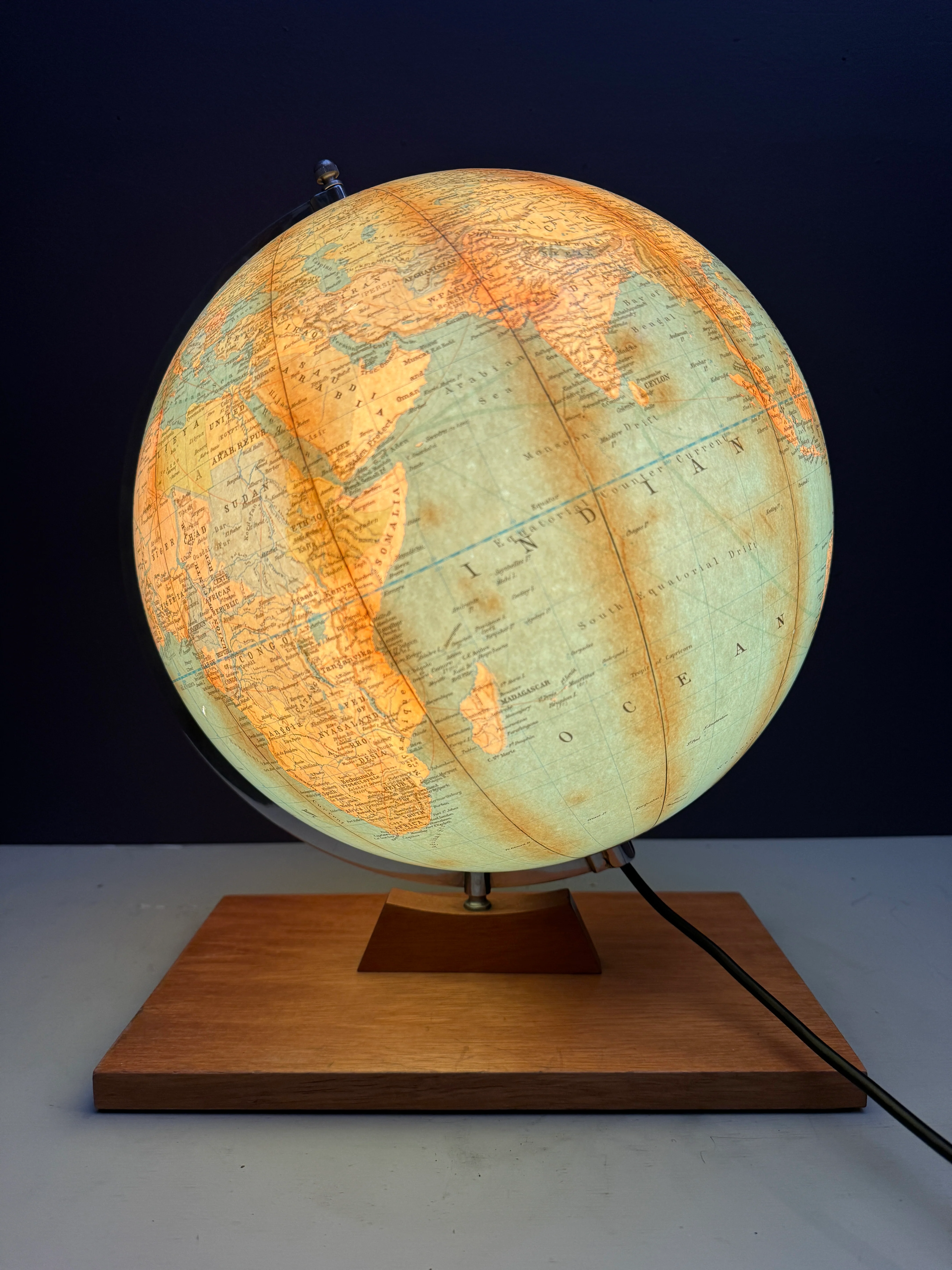 Dietrich Reimer Andrews & Steiner Glass Globe Lamp Berlin 1961 - Image 7