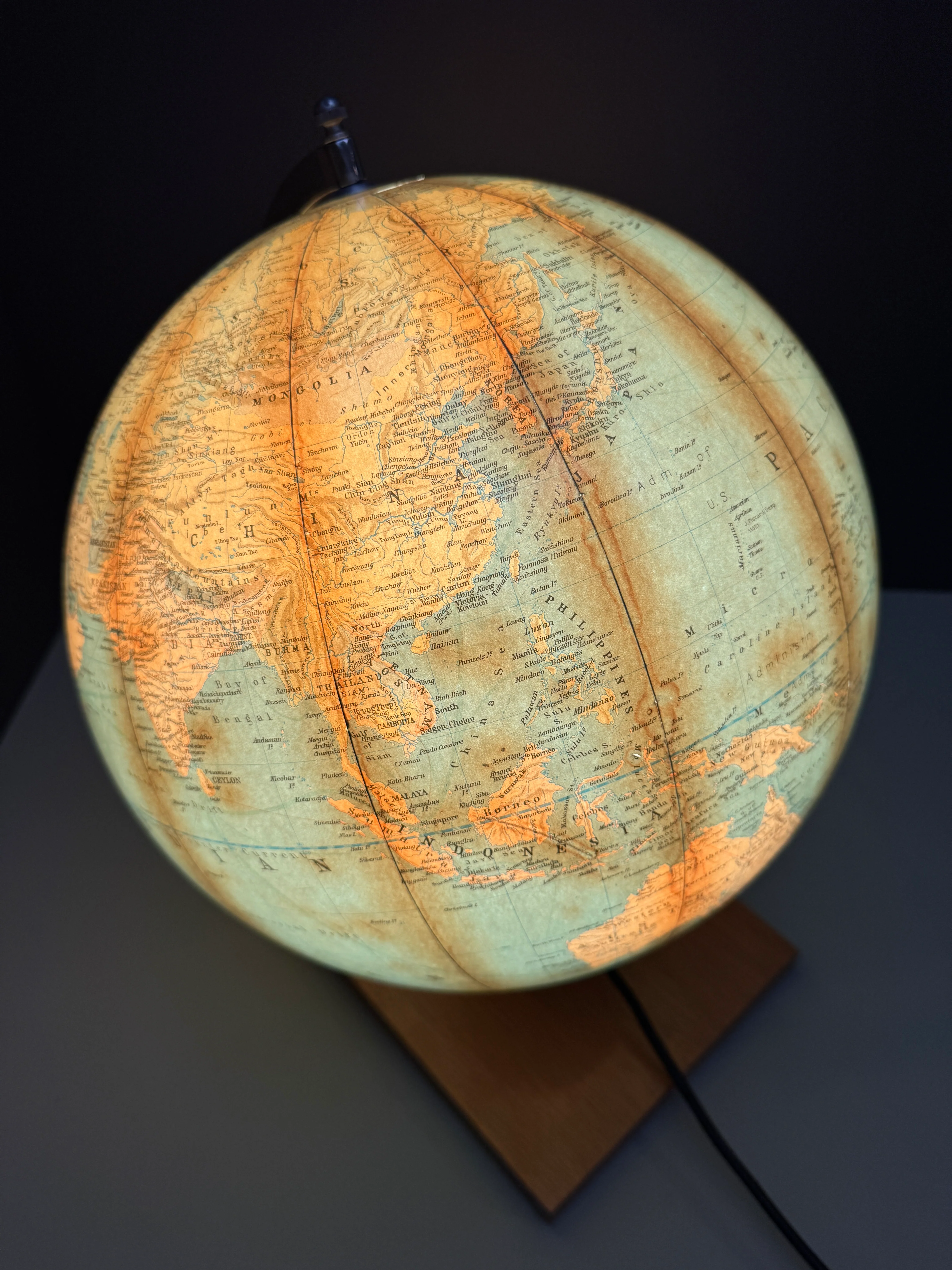 Dietrich Reimer Andrews & Steiner Glass Globe Lamp Berlin 1961 - Image 8