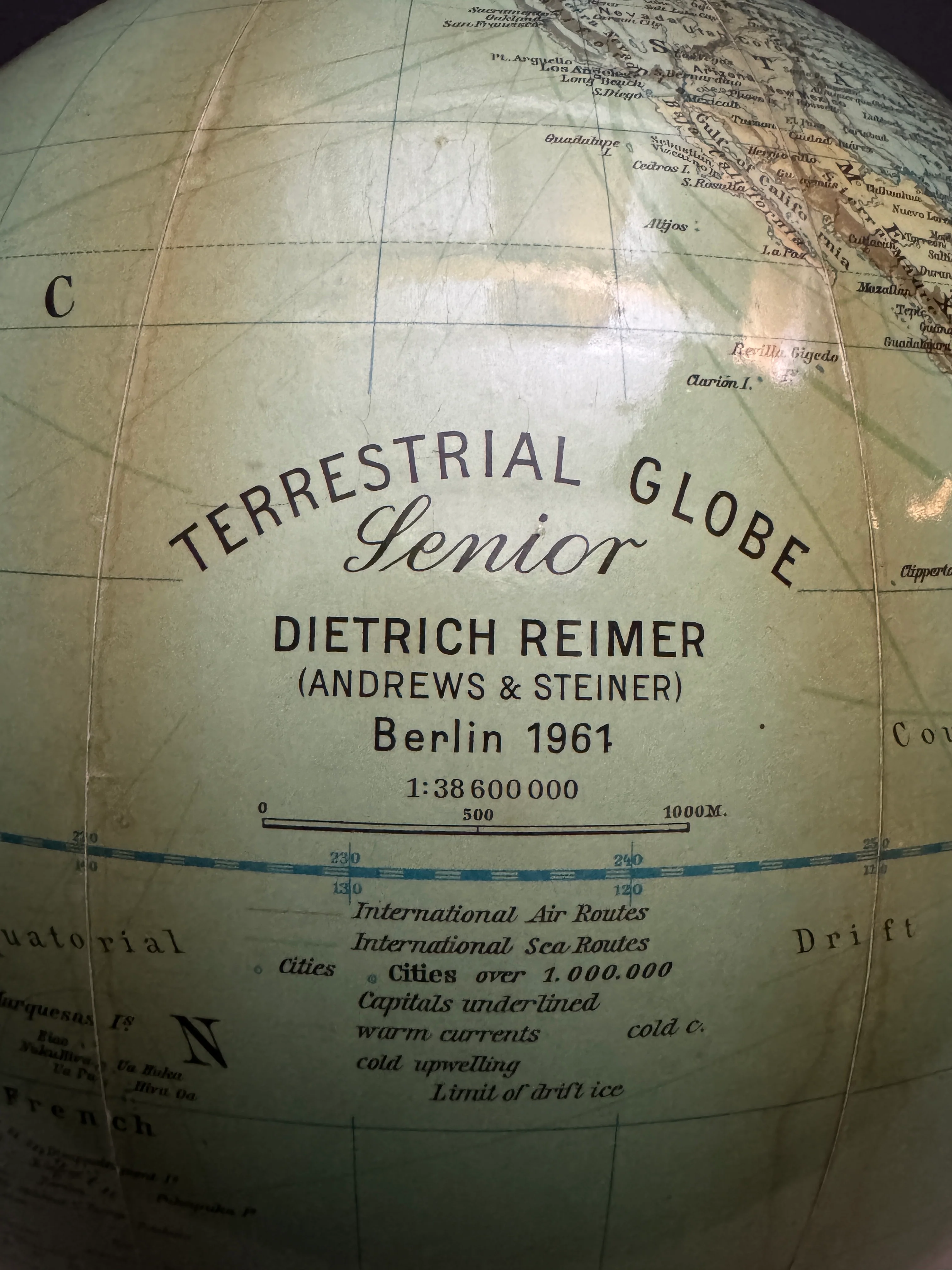 Dietrich Reimer Andrews & Steiner Glass Globe Lamp Berlin 1961 - Image 9
