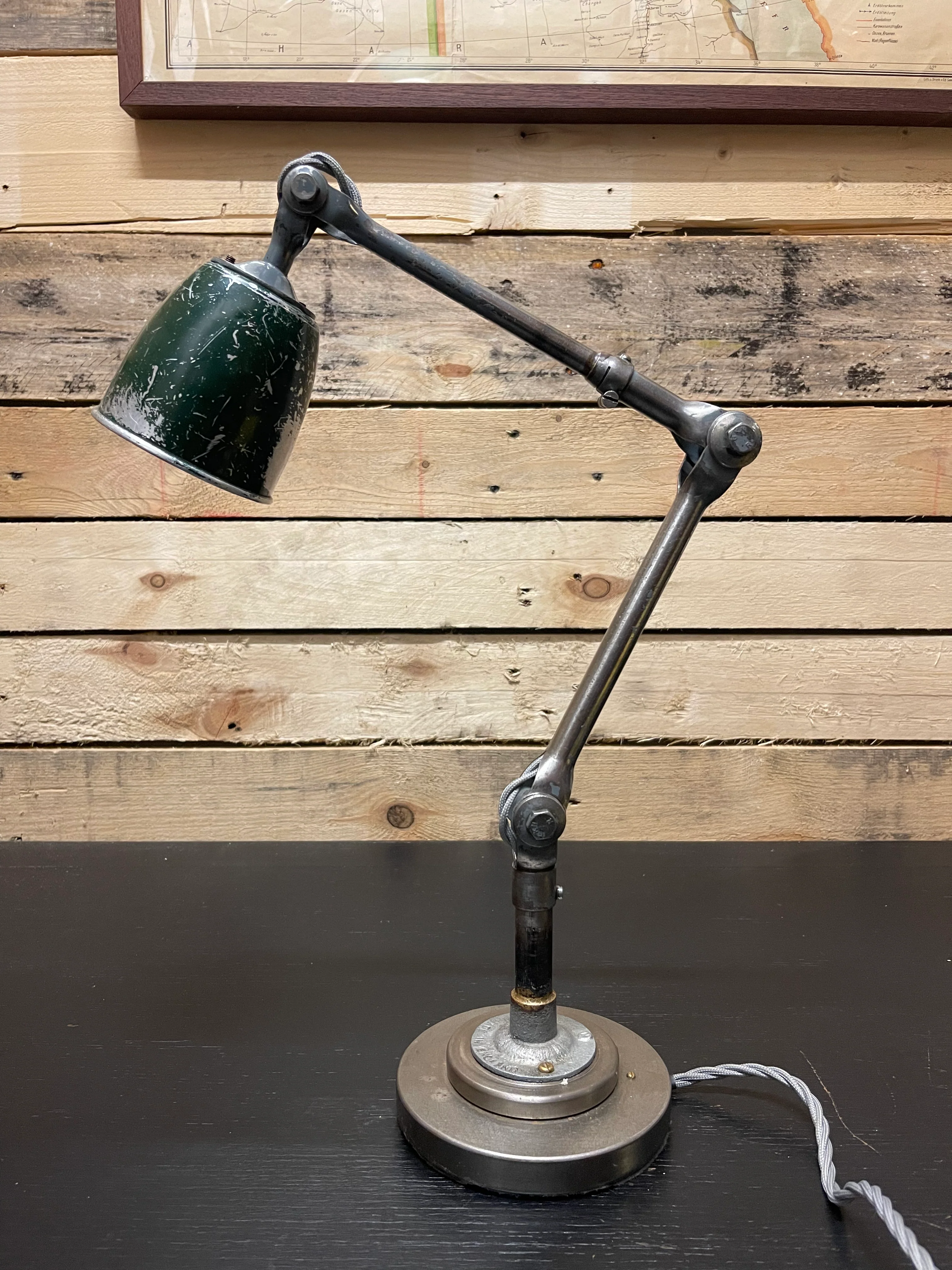 Rare 1930s Small Size Task Lamp By John Dugdill & Co