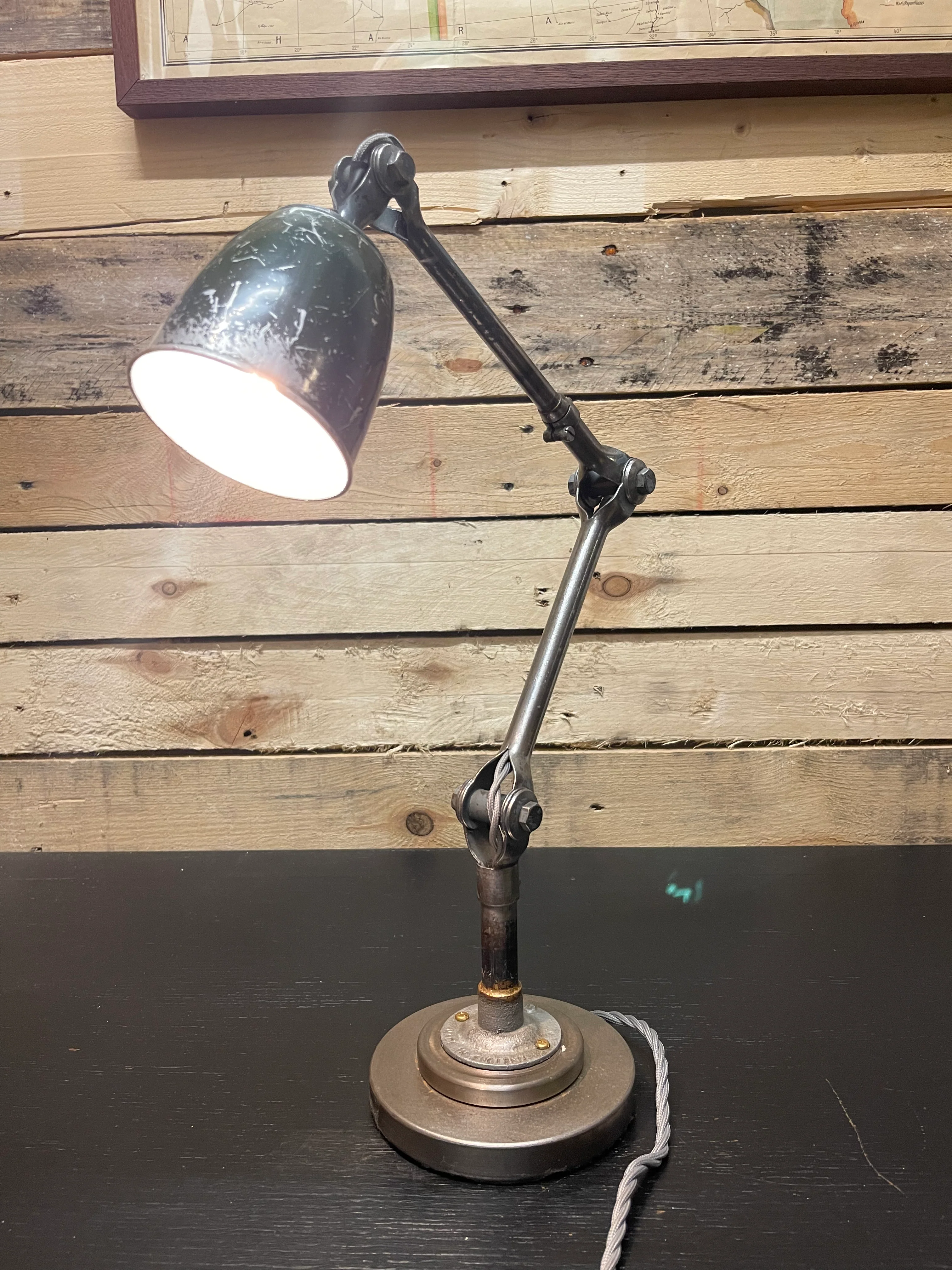 Rare 1930s Small Size Task Lamp By John Dugdill & Co - Image 4