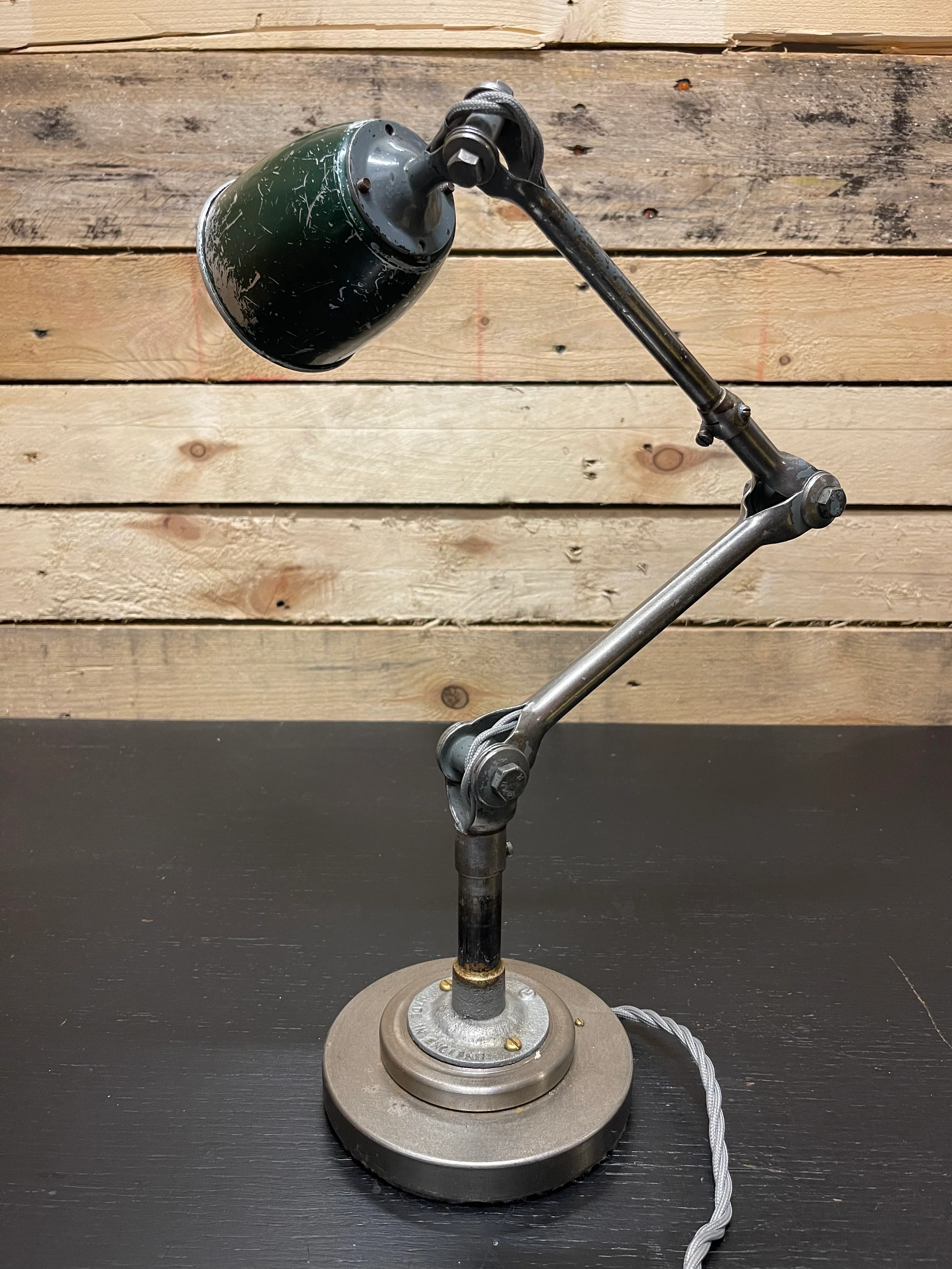 Rare 1930s Small Size Task Lamp By John Dugdill & Co - Image 6