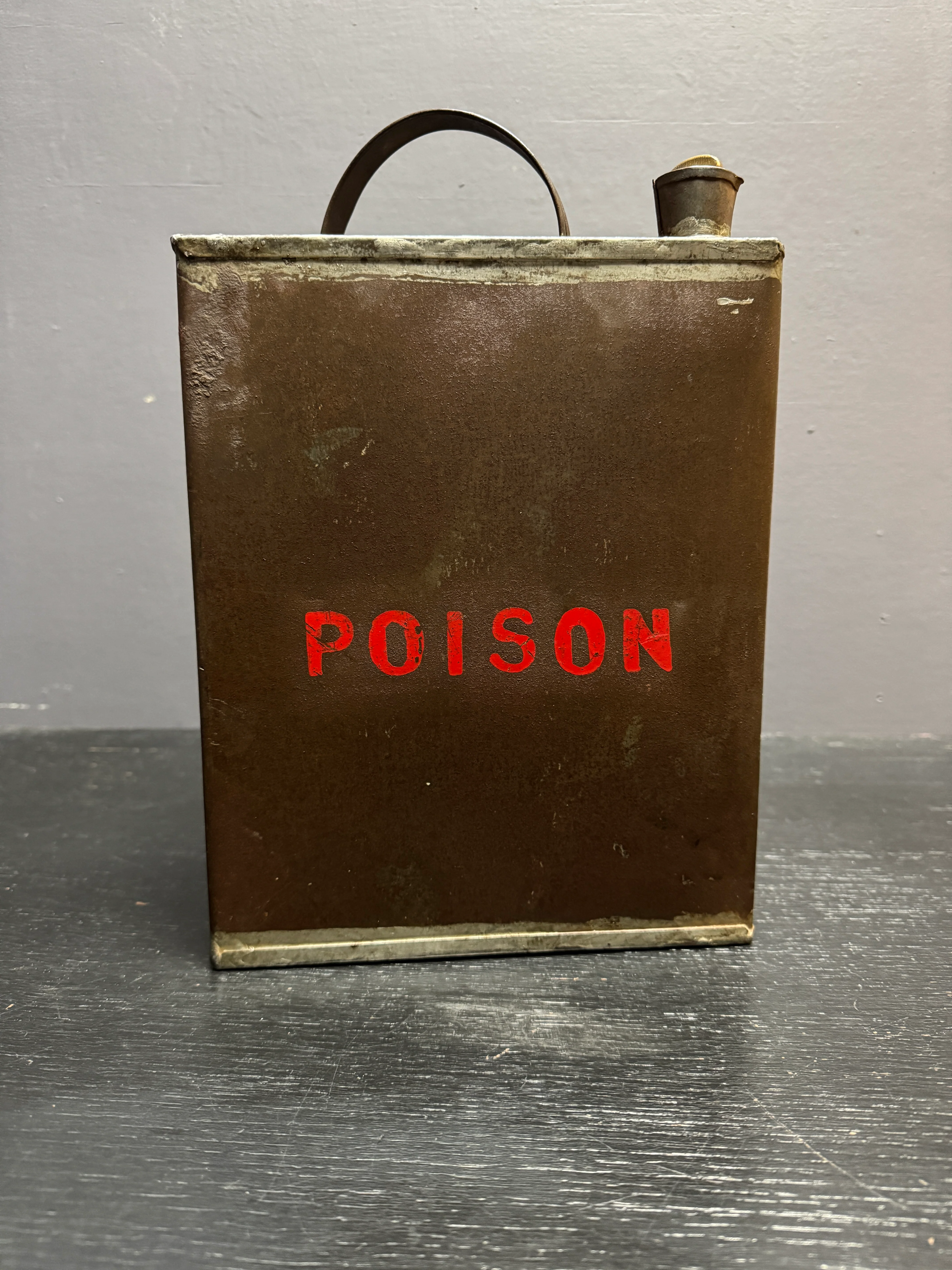 Early 1900s Factory Poison Can - Image 2