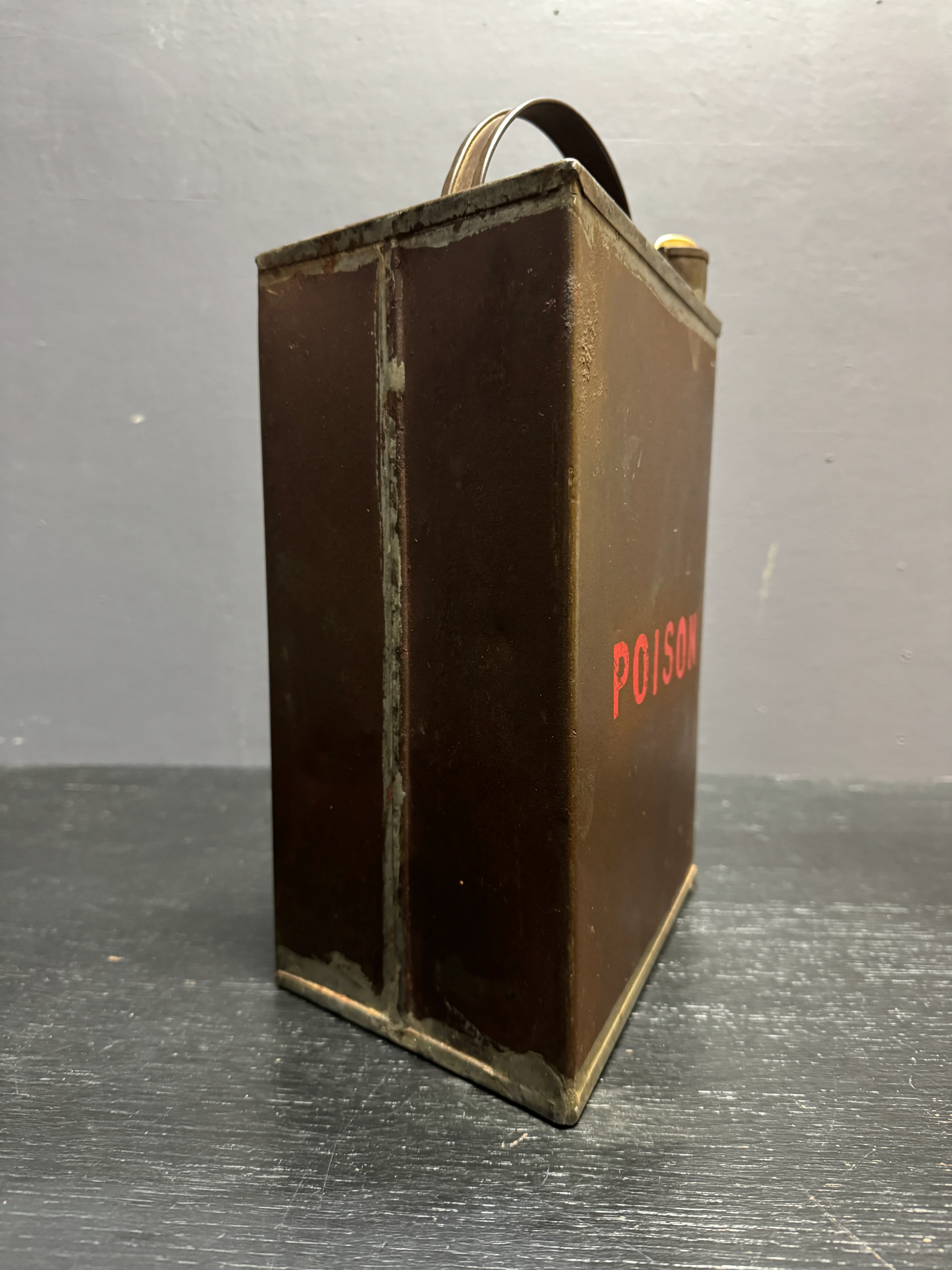 Early 1900s Factory Poison Can - Image 3