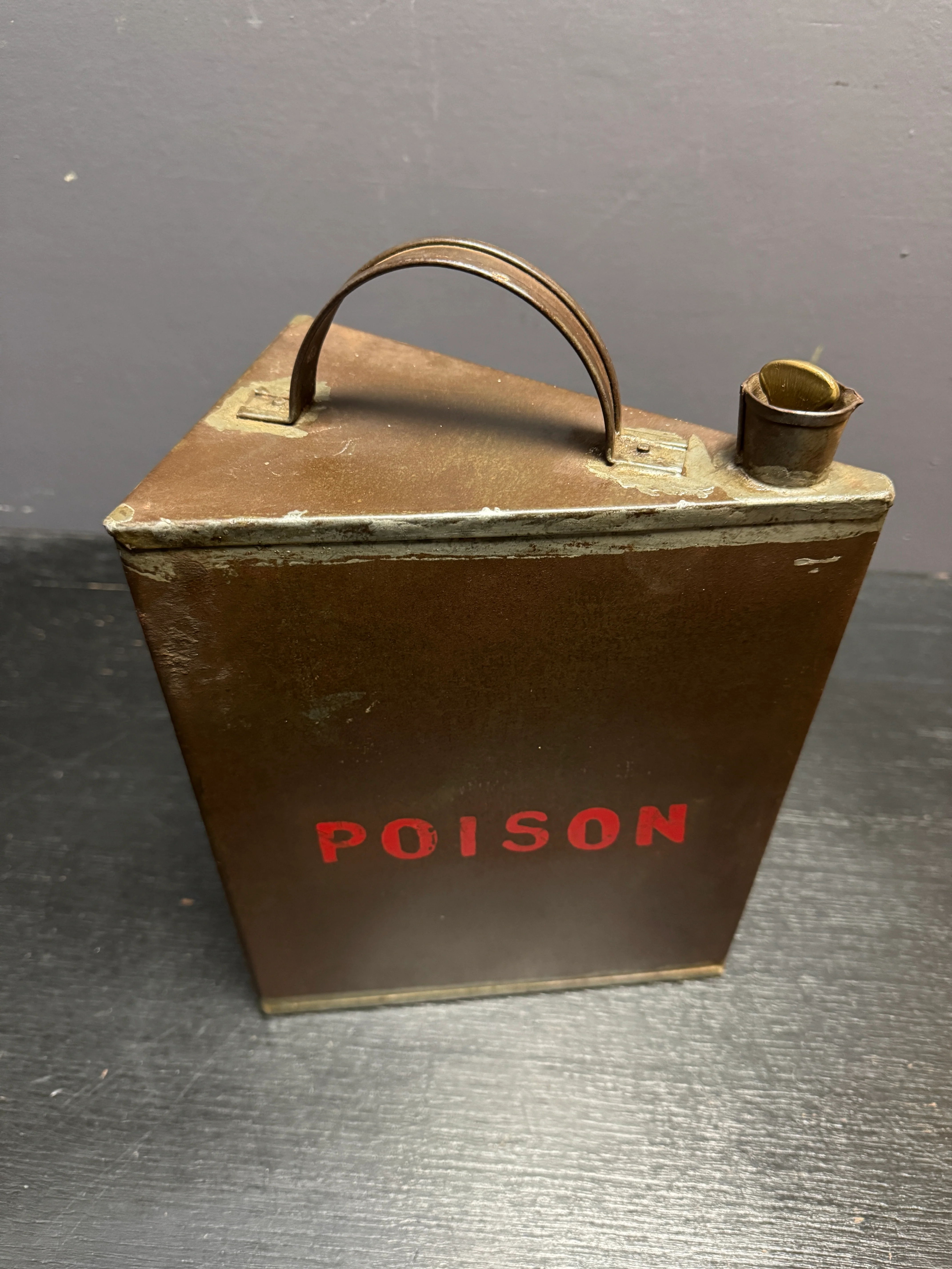 Early 1900s Factory Poison Can - Image 4
