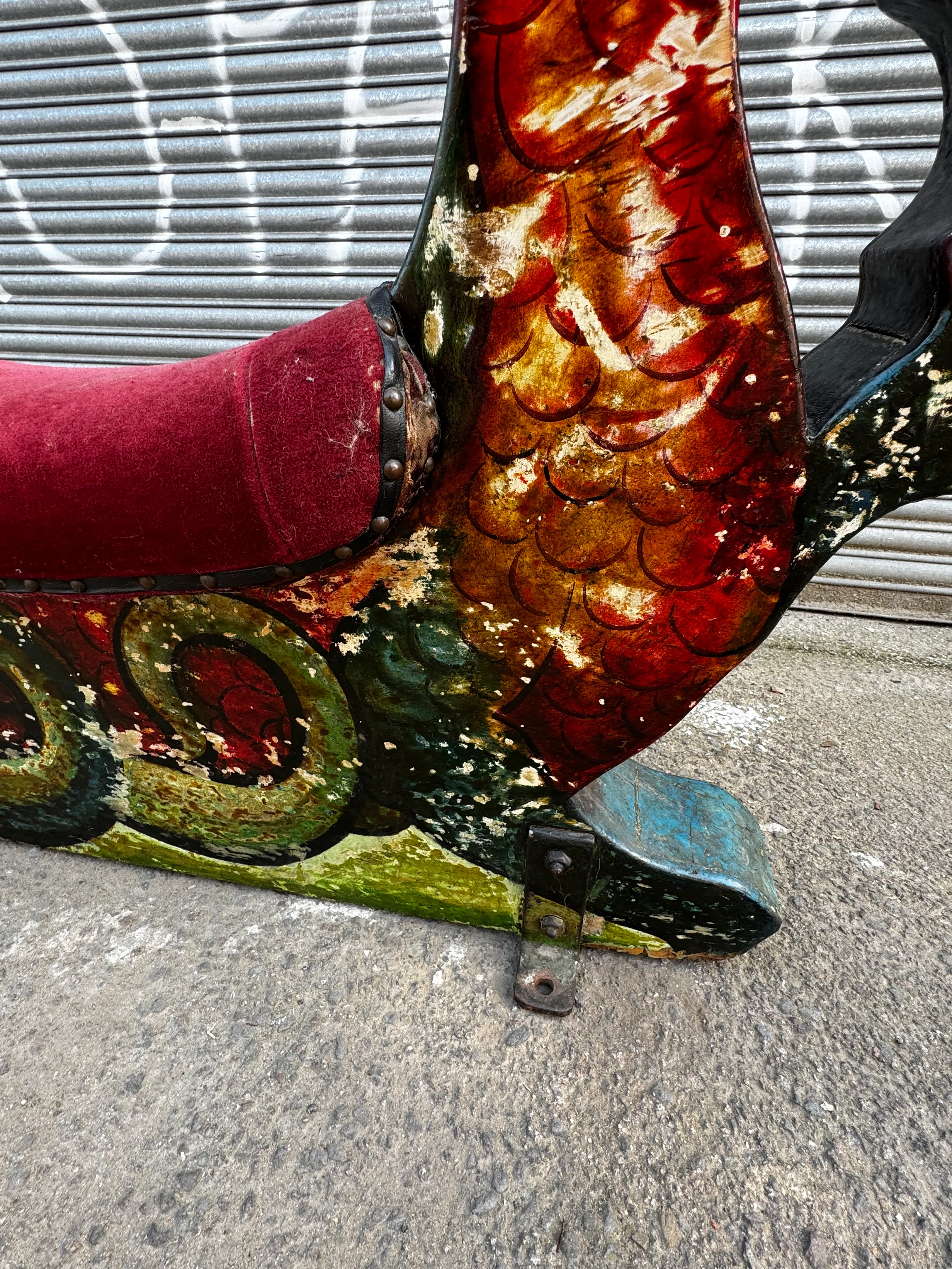 Early 1900s Fairground Art Carousel Dragon By Orton & Spooner - Image 3