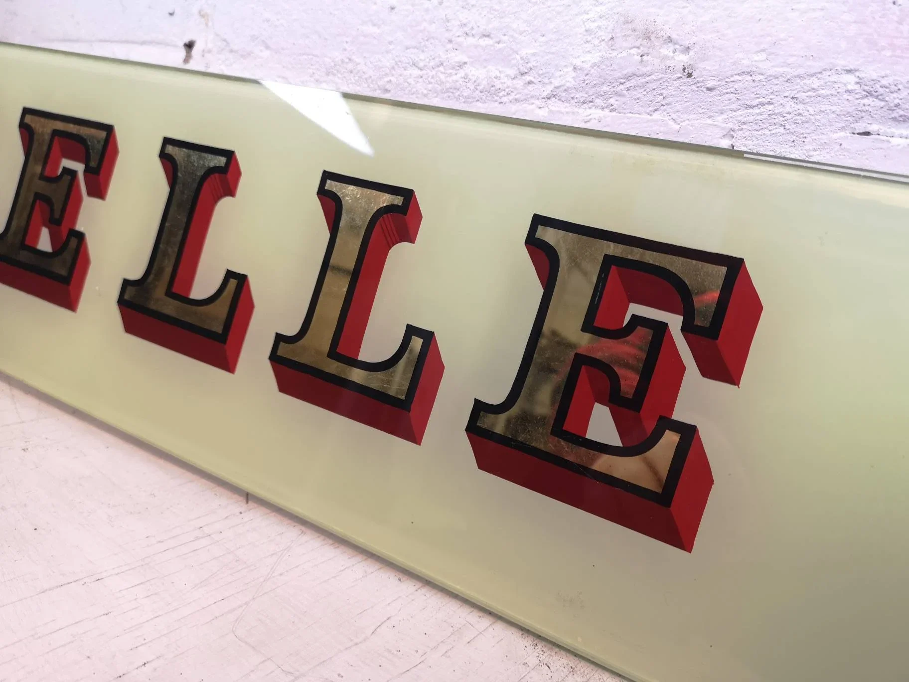 Early 1900s Hand Painted Glass Pub Signs - Image 5