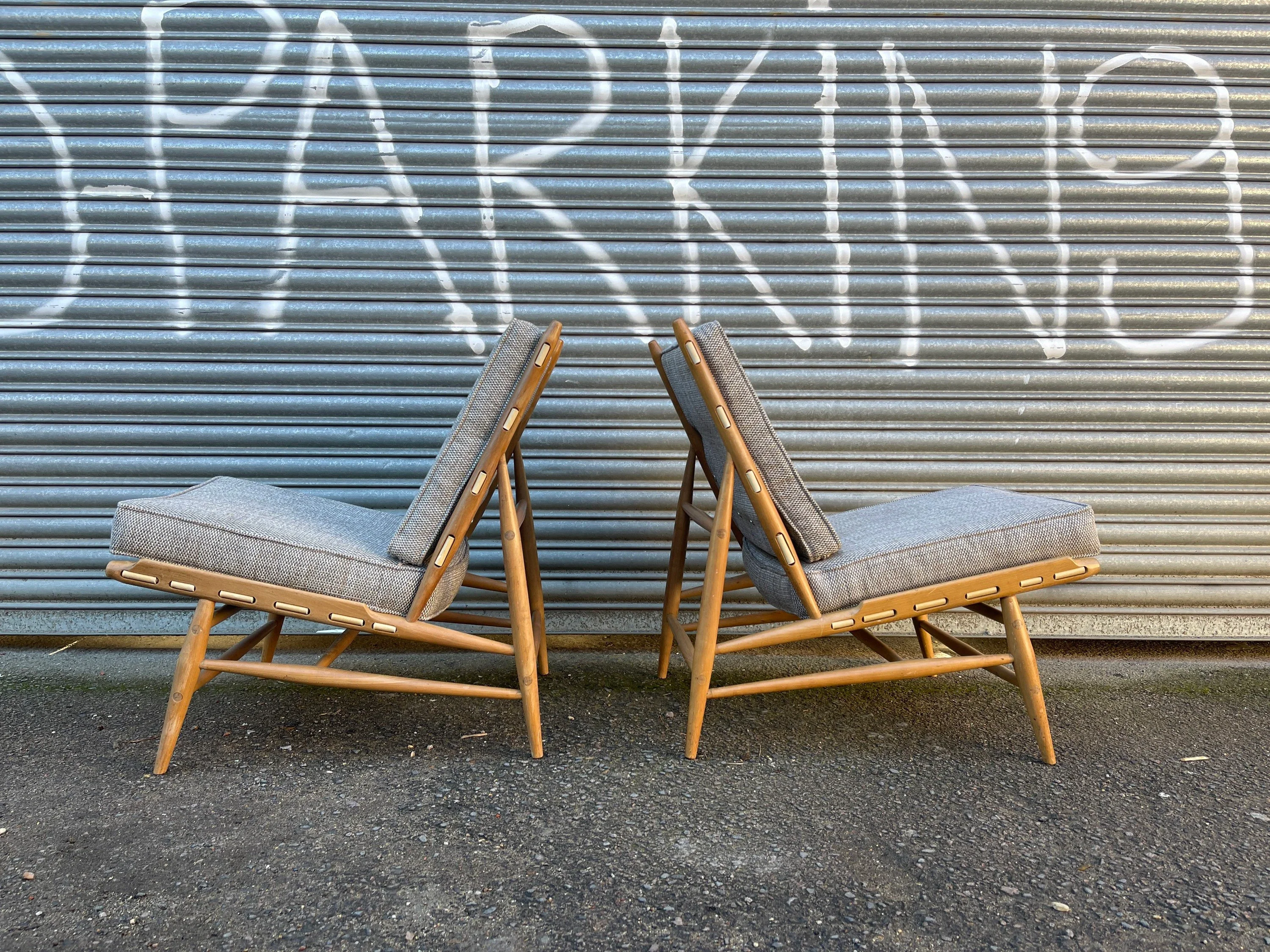 English 1960s Pair Of Ercol 427 Easy Chairs - Image 6
