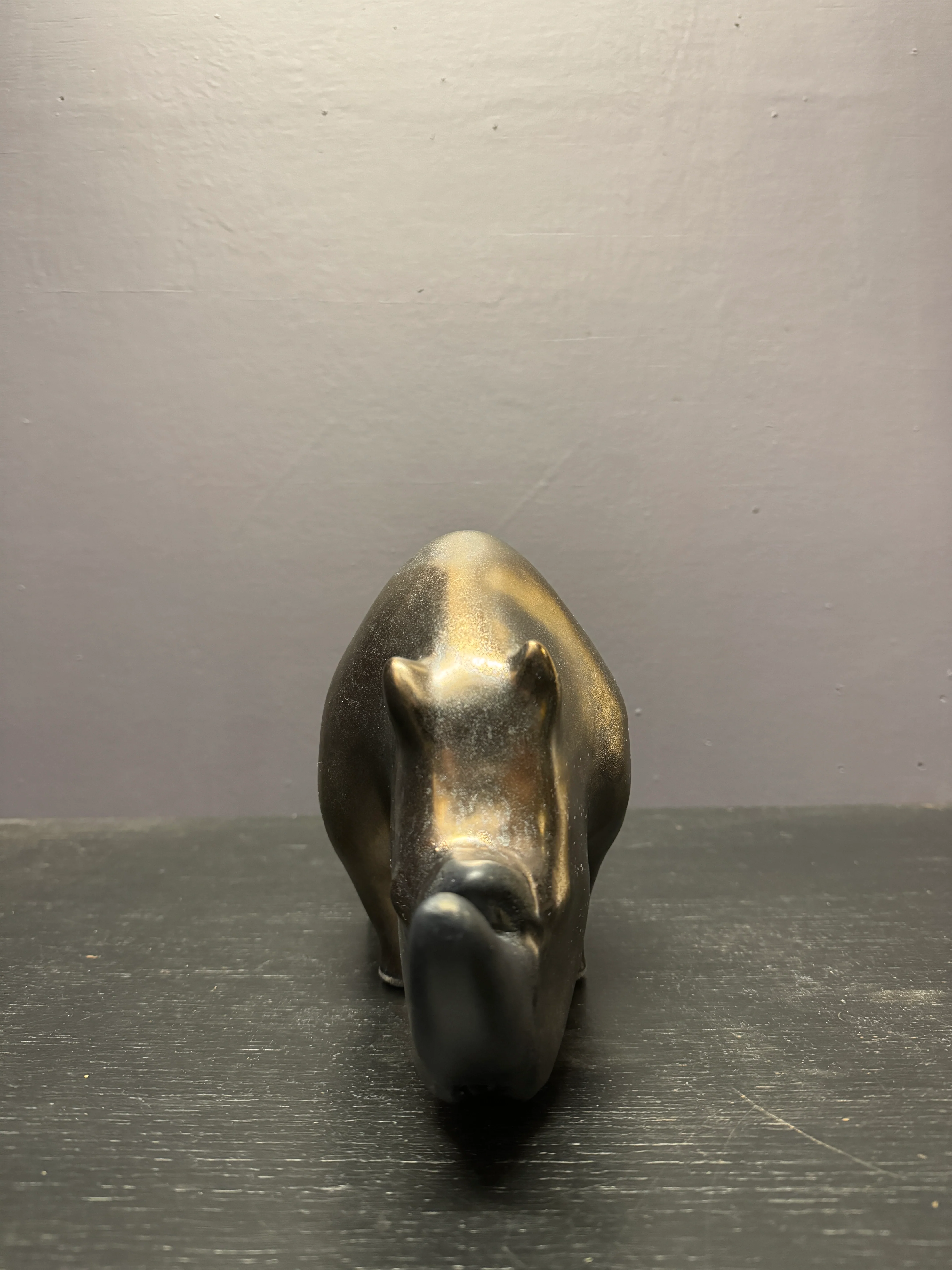 Exclusive Otto Keramik Ceramic Rhino West German Pottery Fat Lava - Image 4