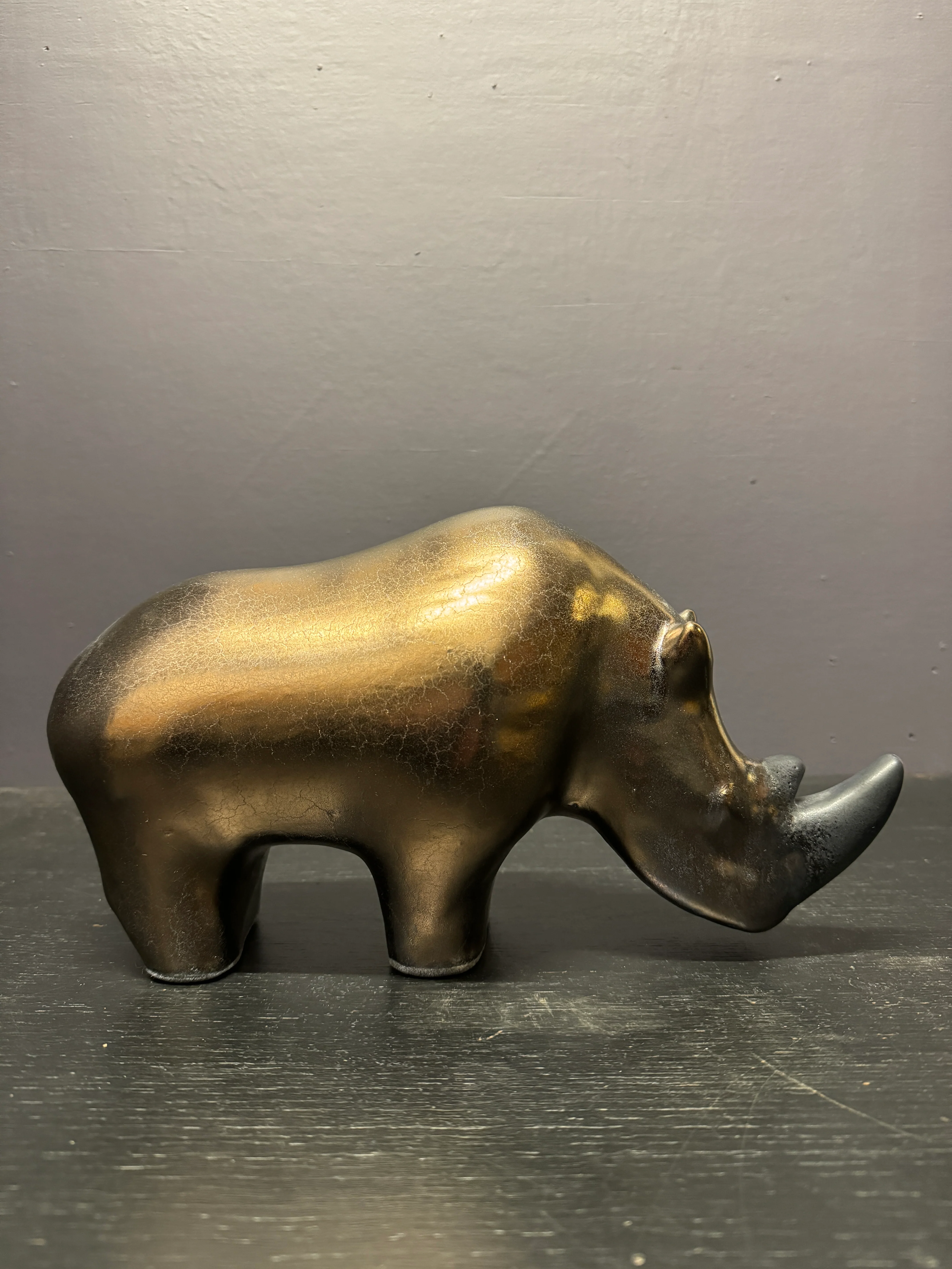 Exclusive Otto Keramik Ceramic Rhino West German Pottery Fat Lava - Image 7
