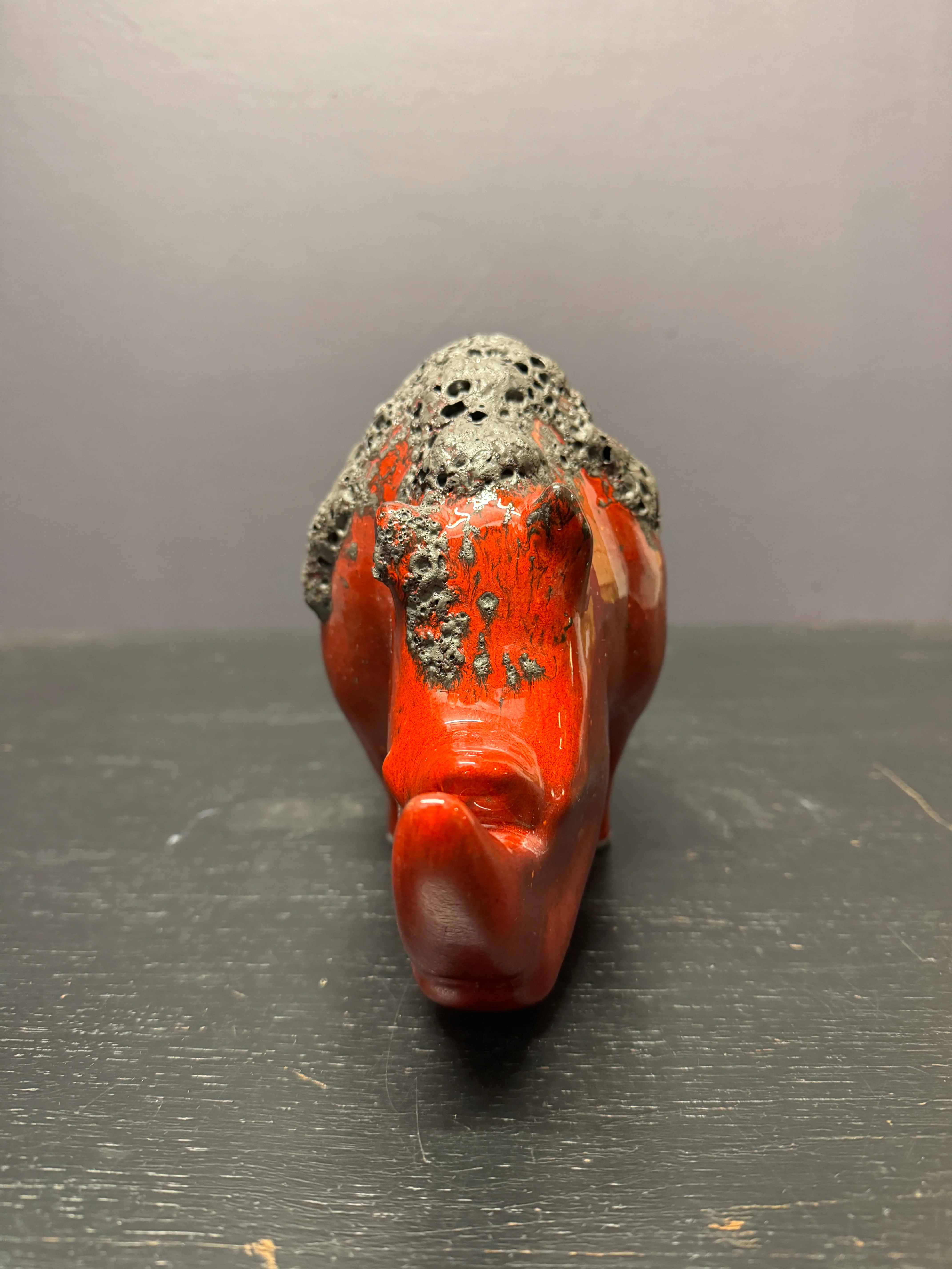 Exclusive Otto Keramik Ceramic Rhino West German Pottery Fat Lava - Image 4
