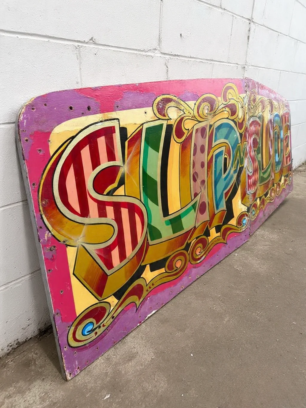 Fair Ground Art Slip N Slide Helter Skelter Sign By Fred Fowle - Image 2