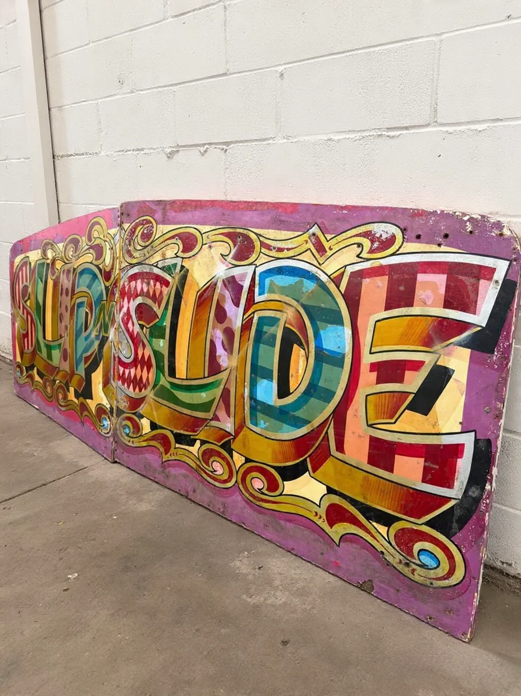 Fair Ground Art Slip N Slide Helter Skelter Sign By Fred Fowle - Image 3