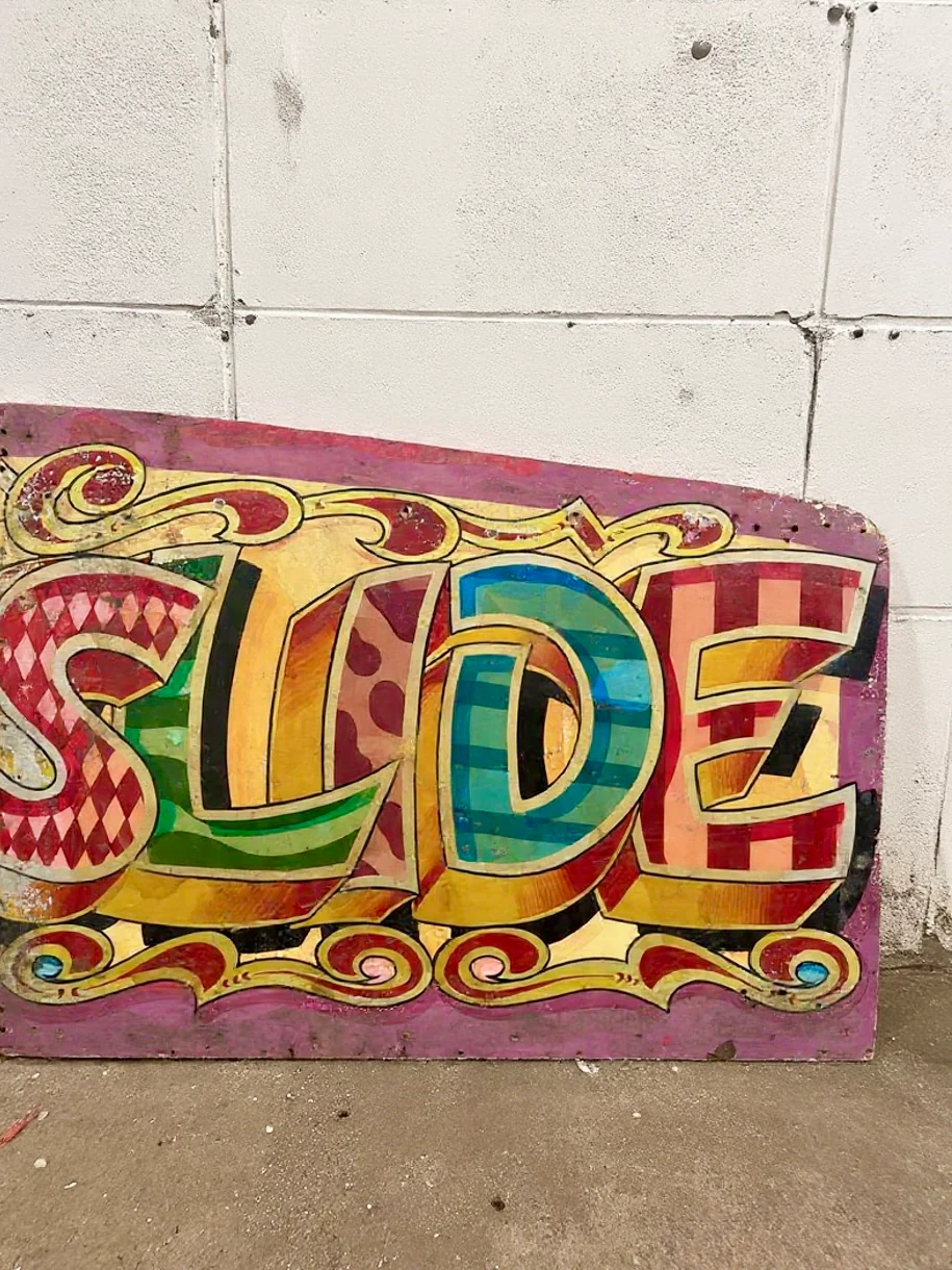 Fair Ground Art Slip N Slide Helter Skelter Sign By Fred Fowle - Image 5