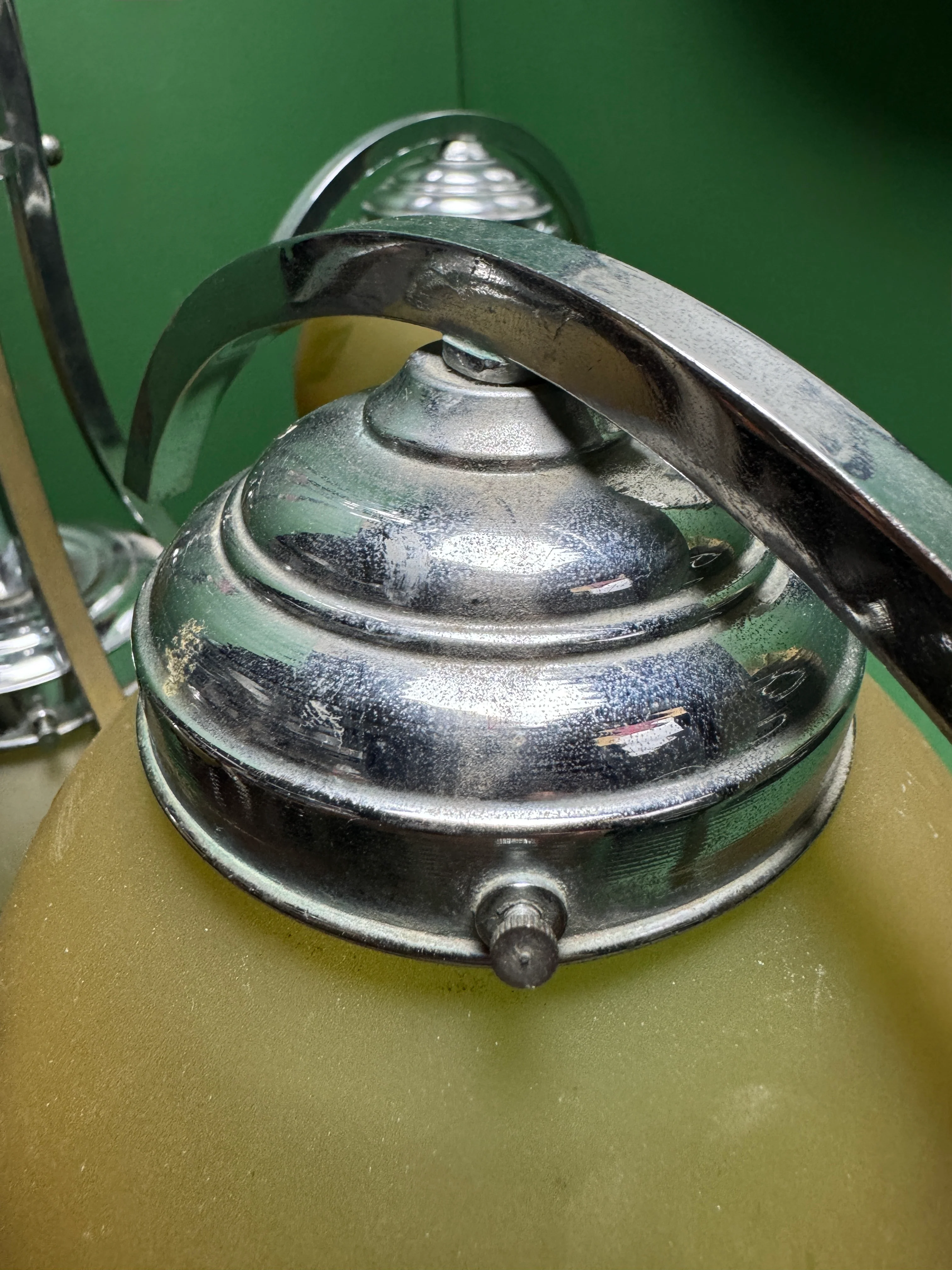 French Art Deco Chandelier Light By Sprat - Image 9
