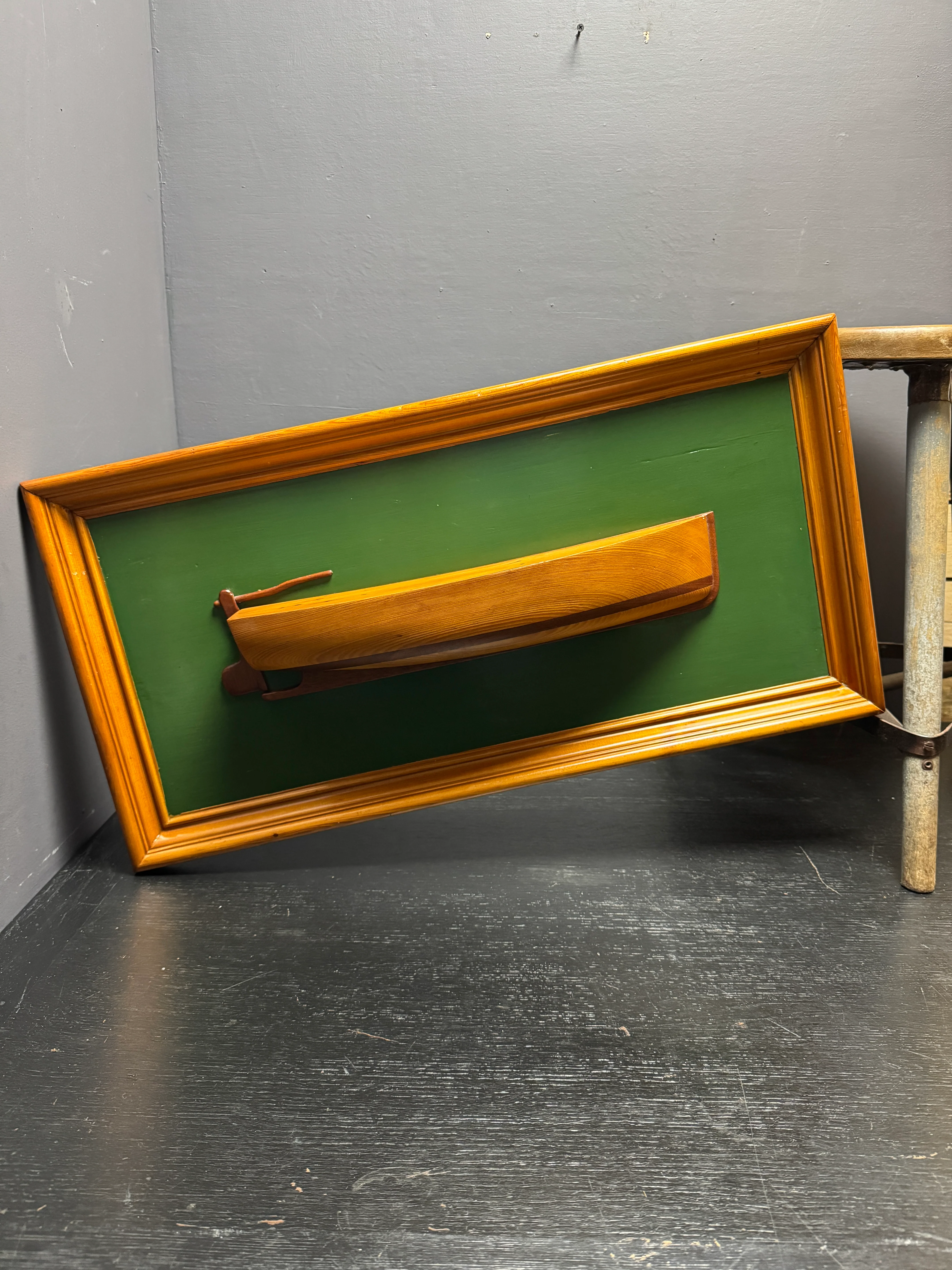 Hand Made Boat Makers Diorama Circa 1980s - Image 4