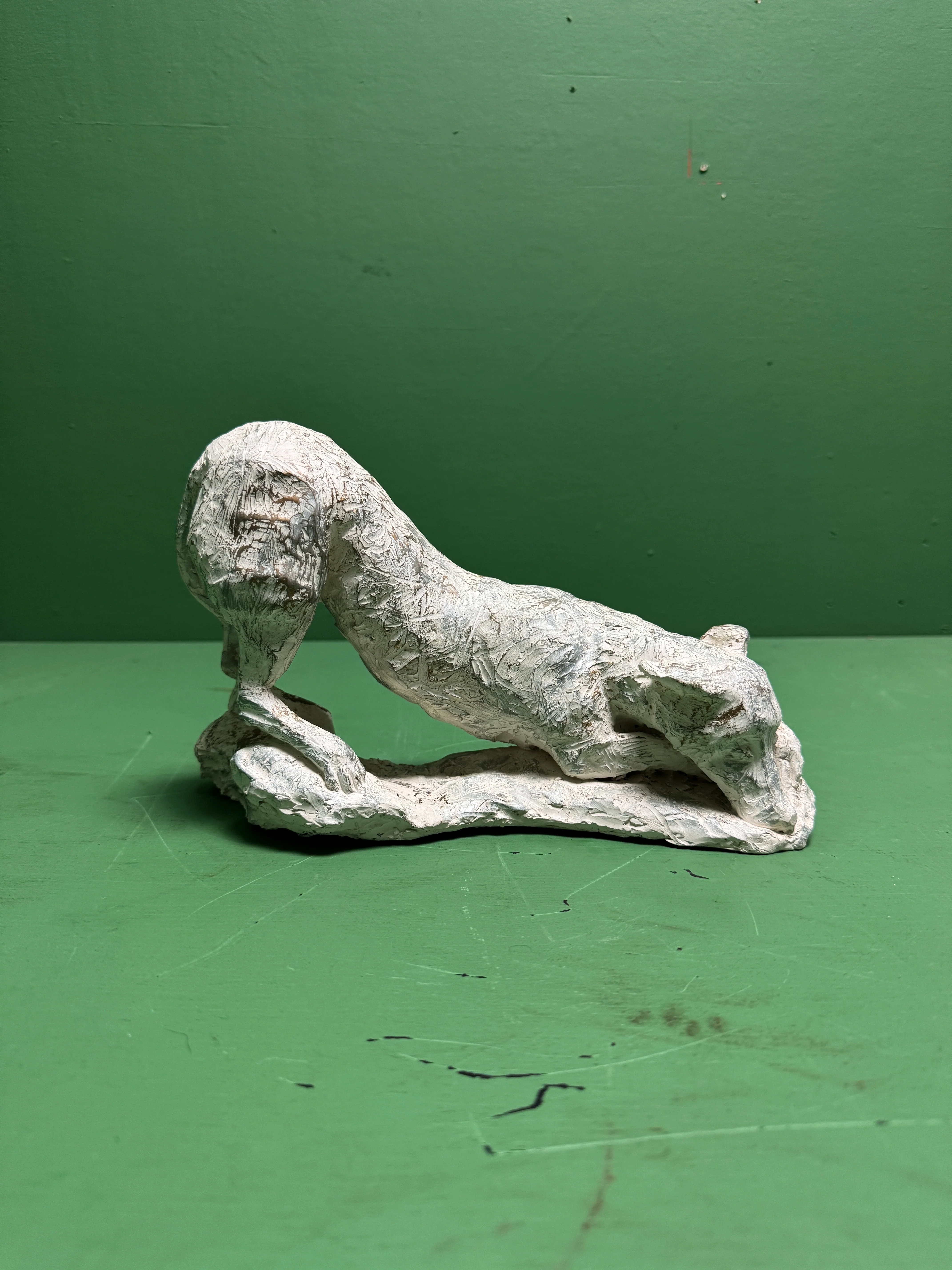 Hand Made Signed Dog Sculpture