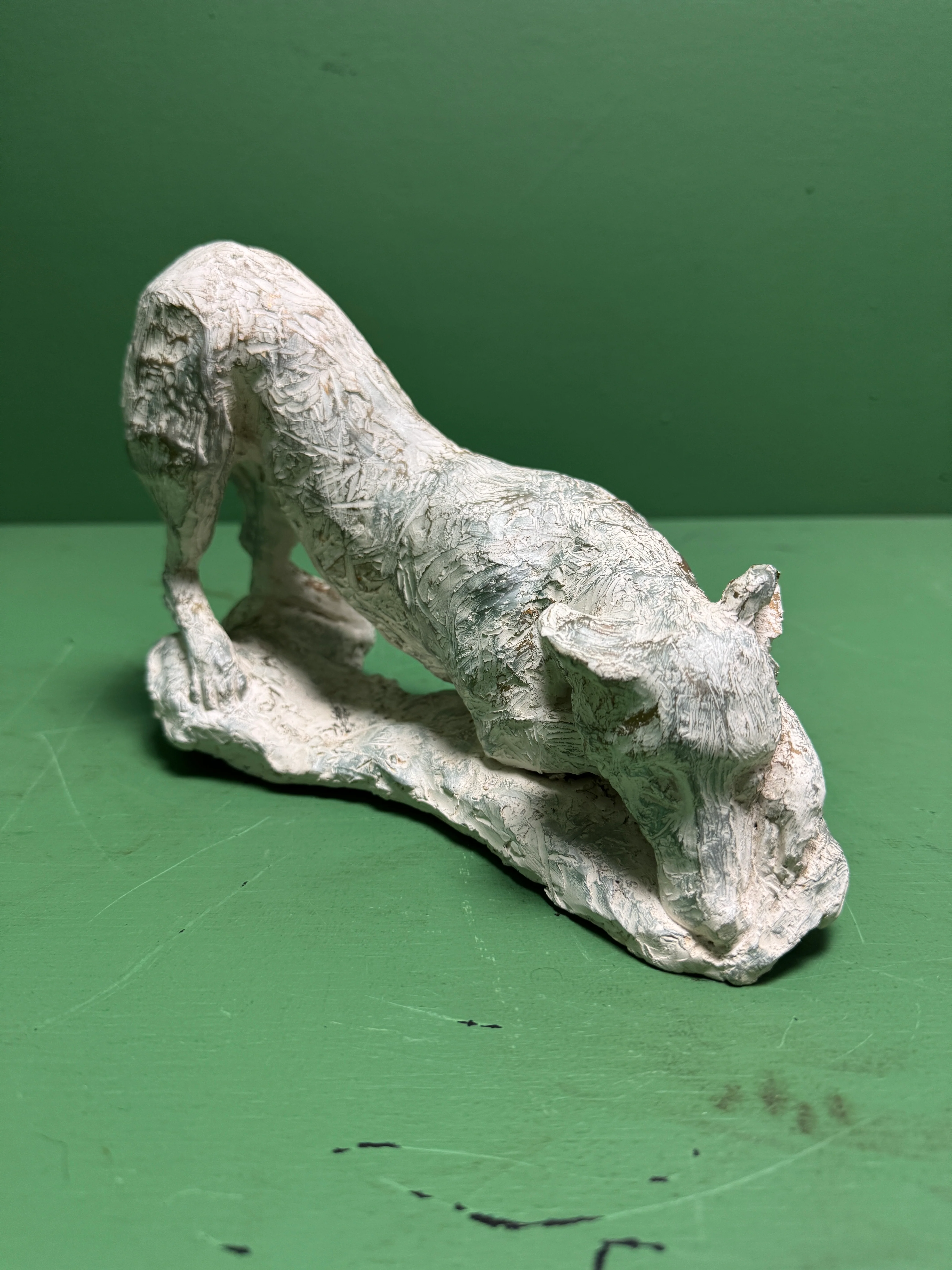 Hand Made Signed Dog Sculpture - Image 3