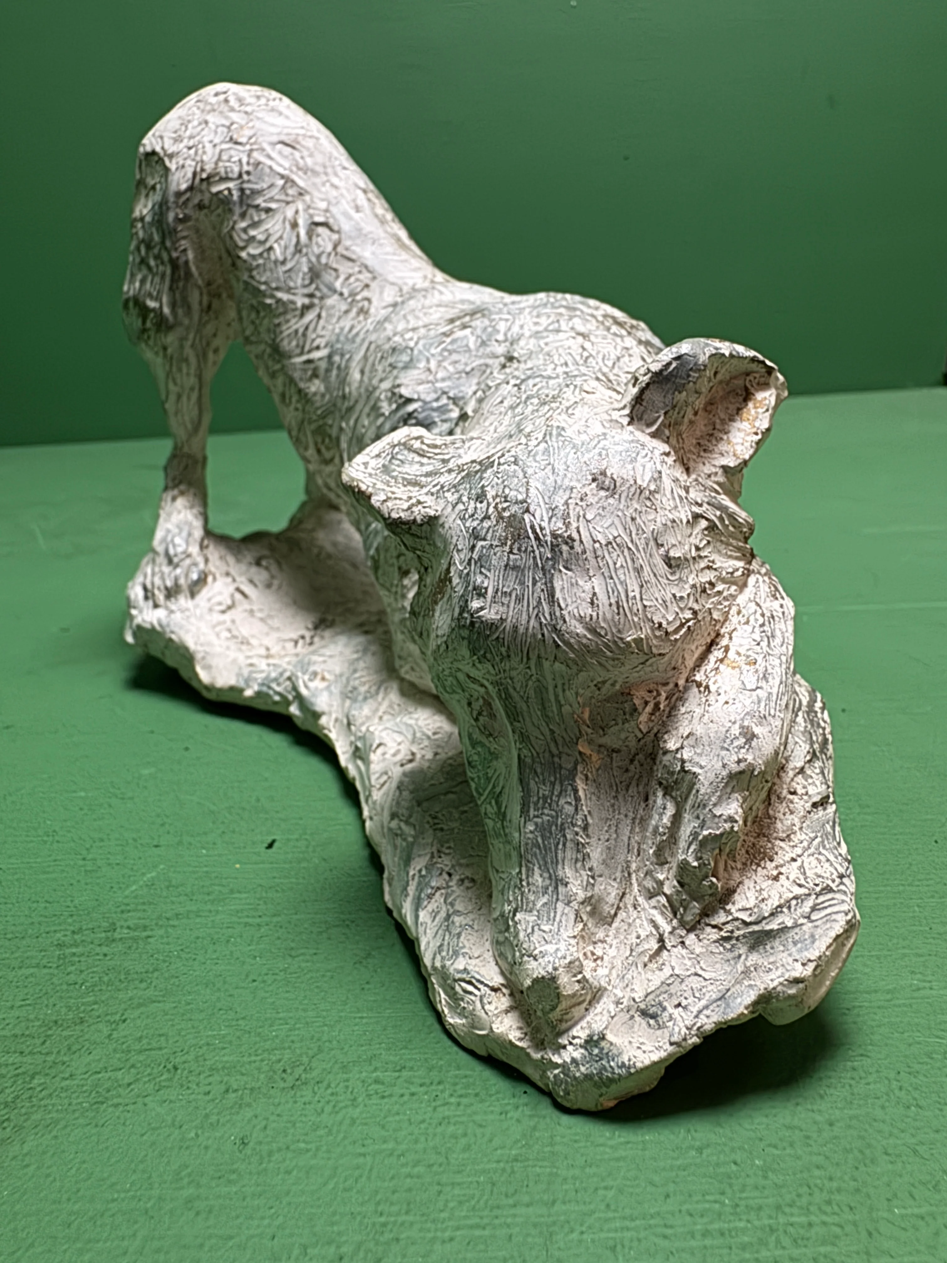 Hand Made Signed Dog Sculpture - Image 4
