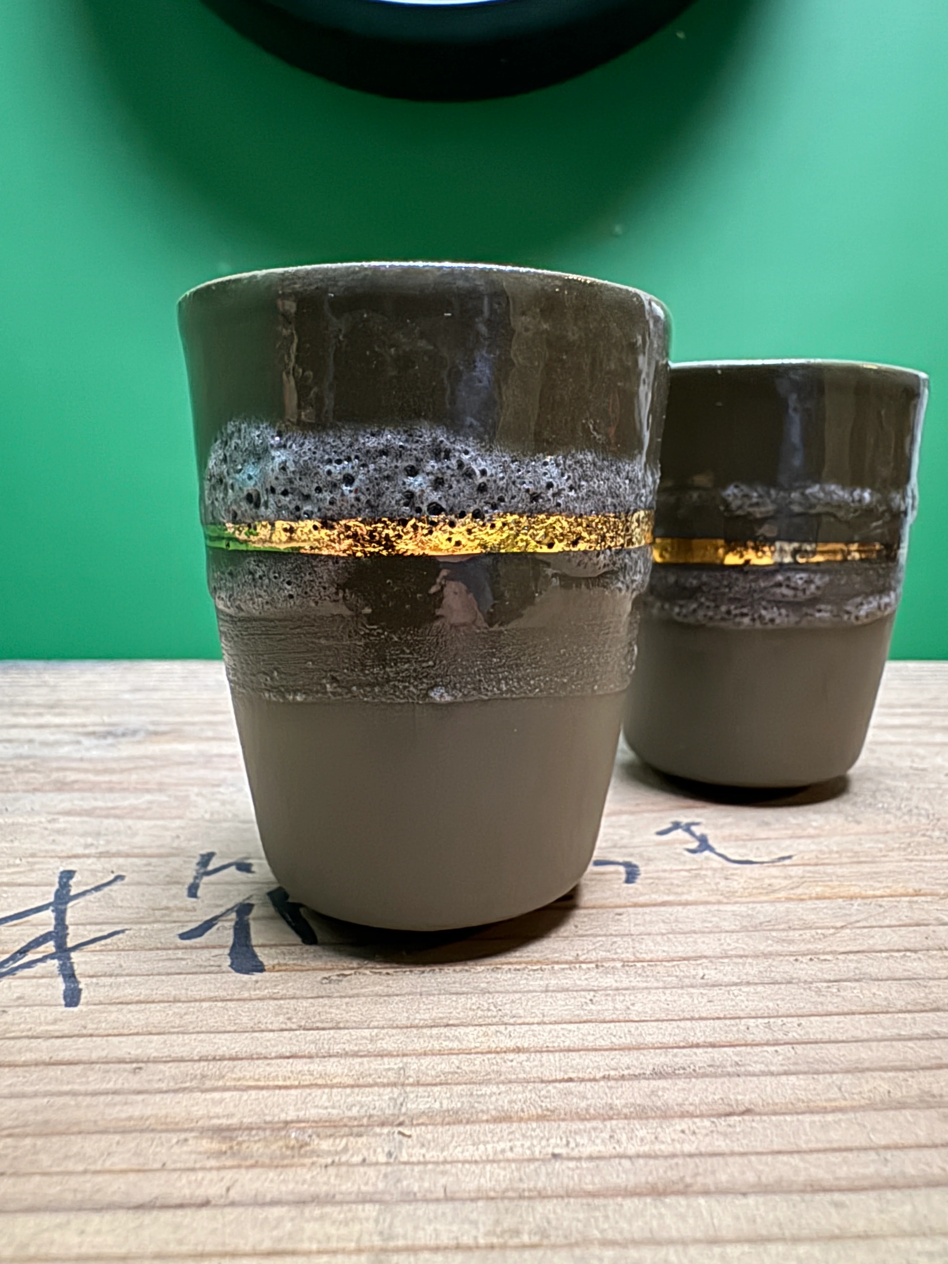 Hand Made Turkish Coffee / Espresso Cups By Renowned Design Ceramicist Saliha Kartal - Image 3