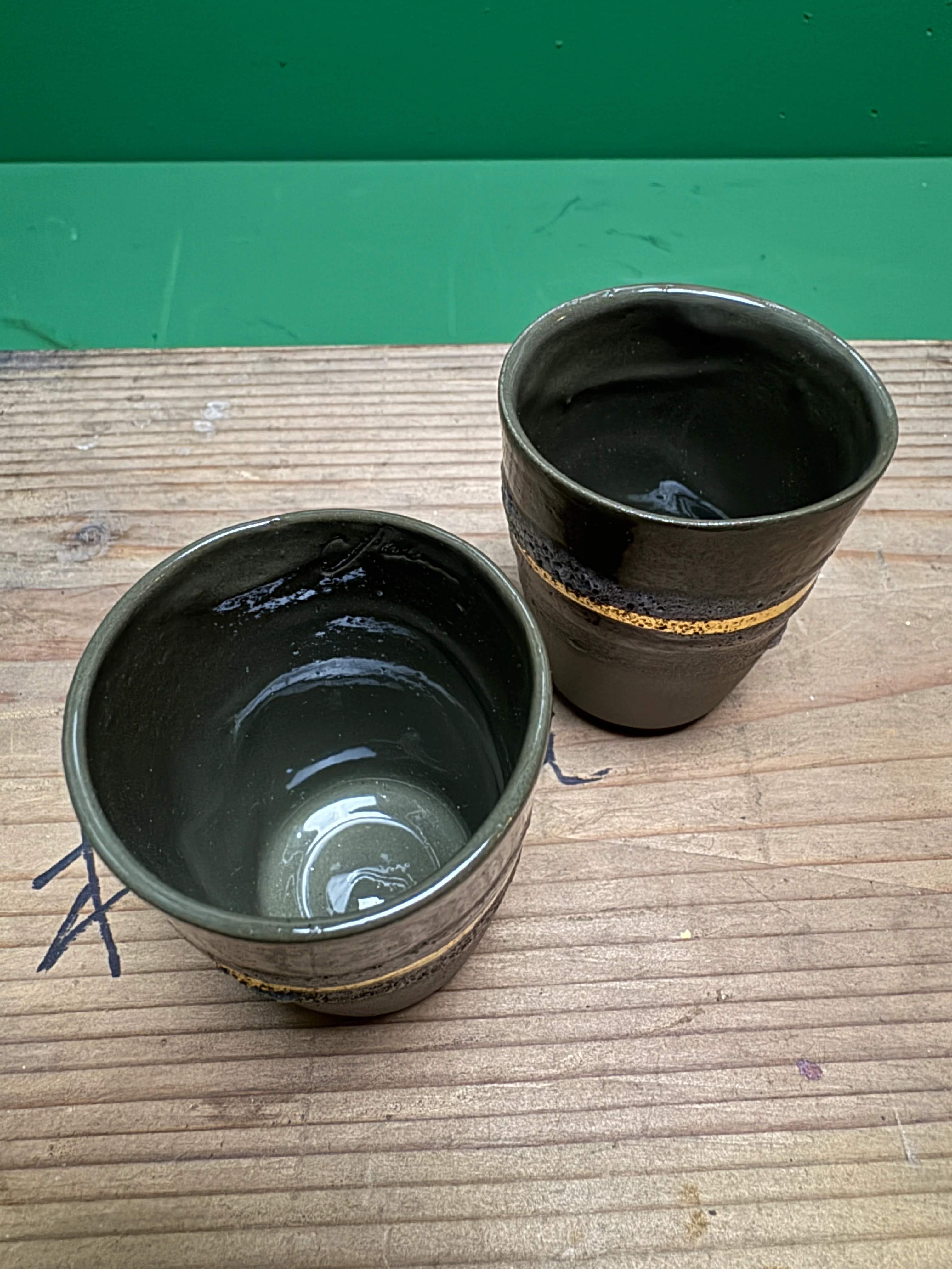 Hand Made Turkish Coffee / Espresso Cups By Renowned Design Ceramicist Saliha Kartal - Image 7