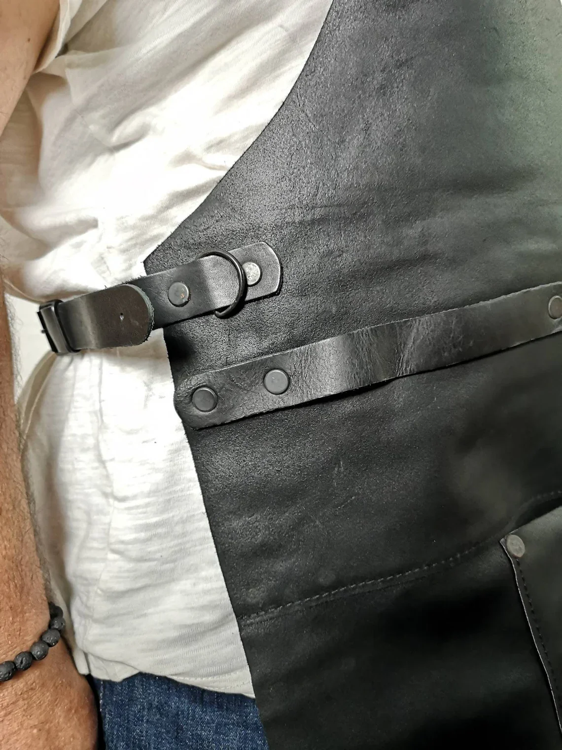 High Grade Leather Craft Work Apron - Image 7