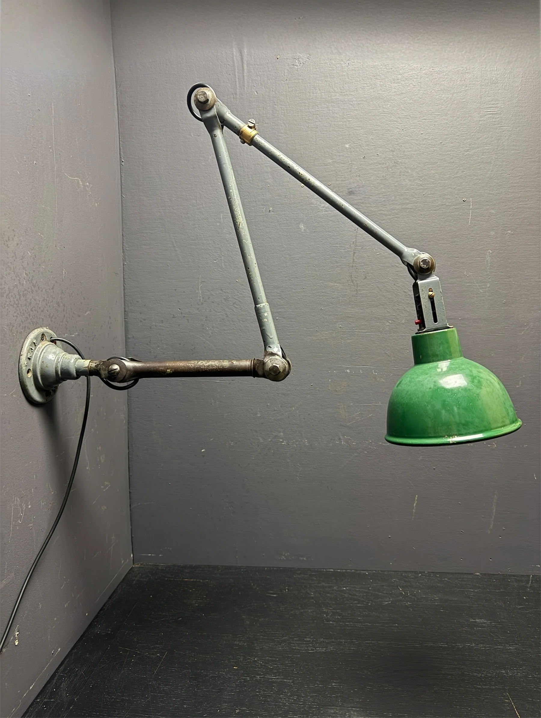Large 1930s Industrial Wall Lamp By John Dugdill & Co - Image 3