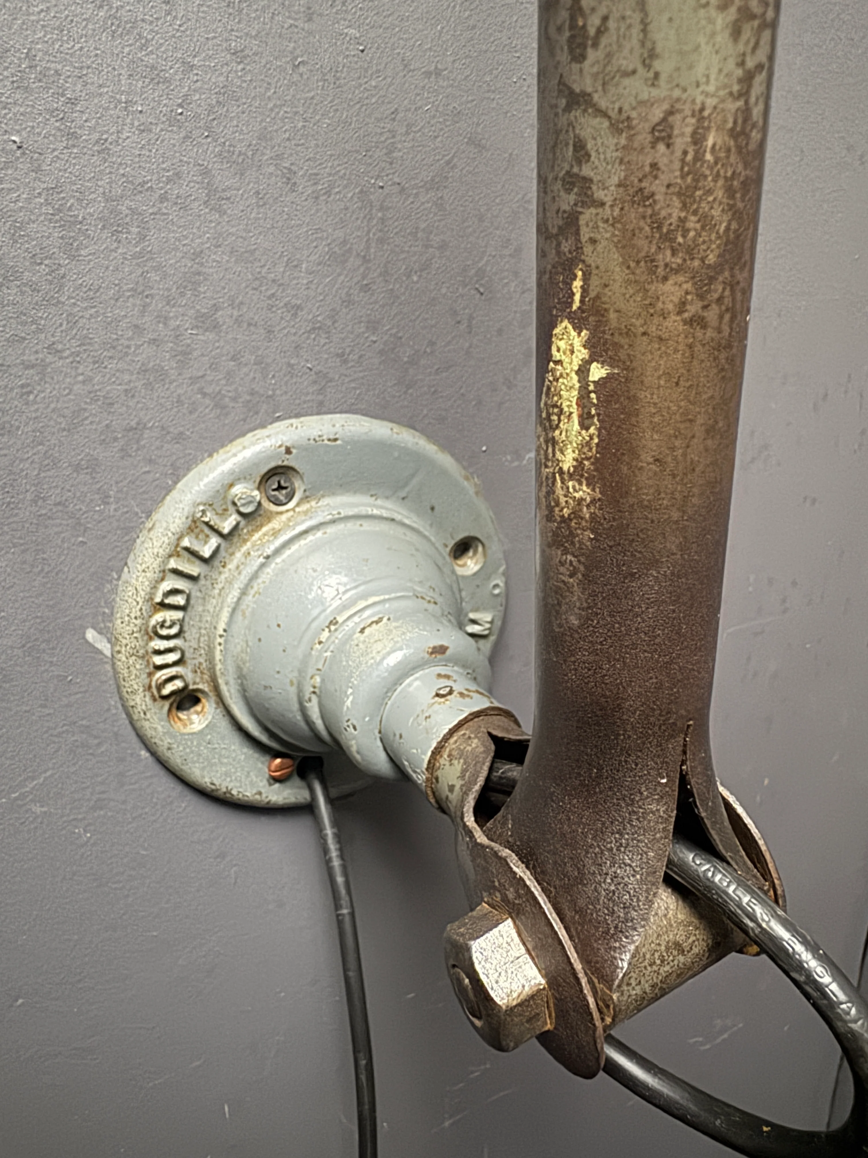 Large 1930s Industrial Wall Lamp By John Dugdill & Co - Image 8