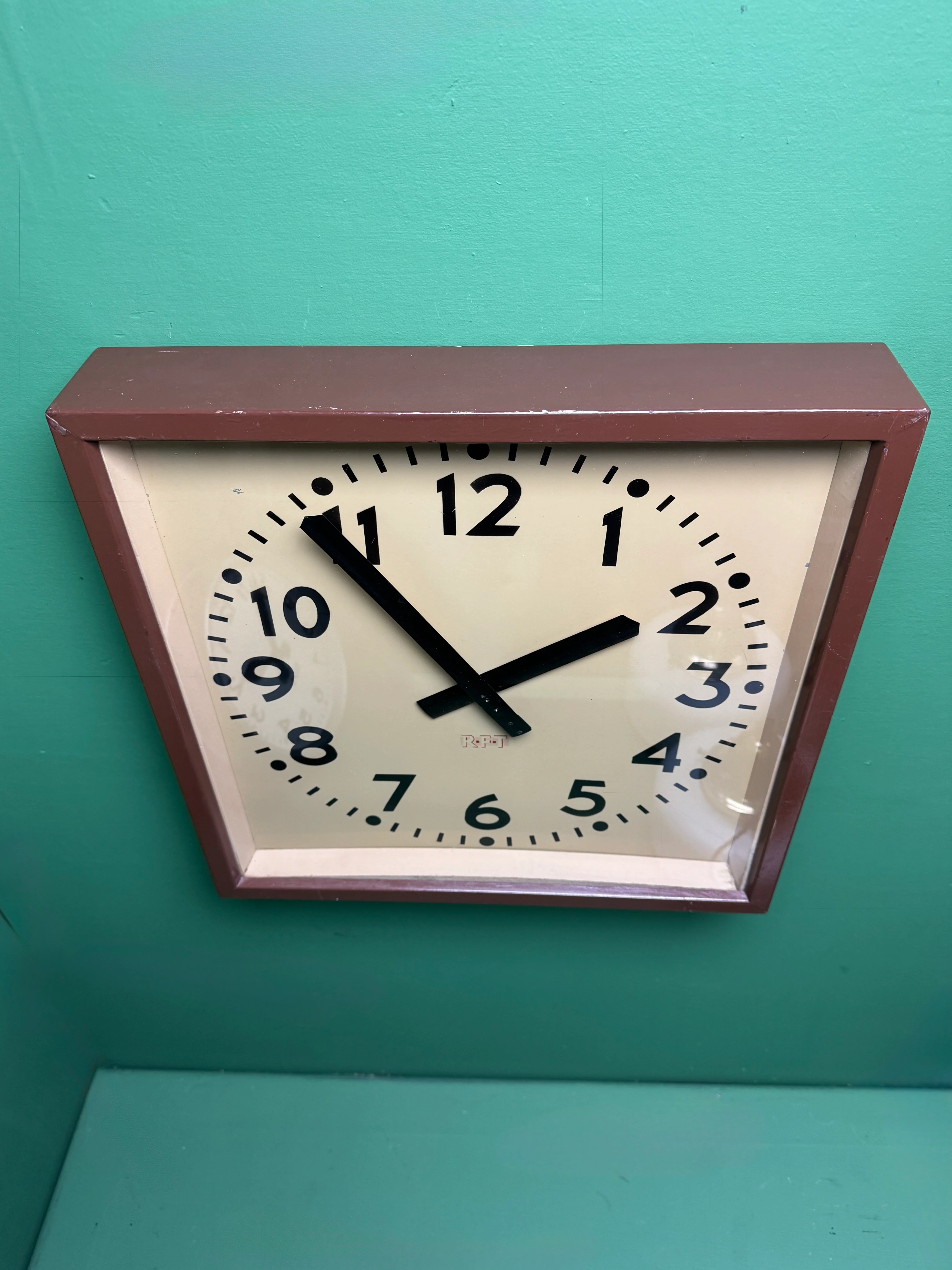 Large 1950s East German Industrial Factory Clock By RFT - Image 4